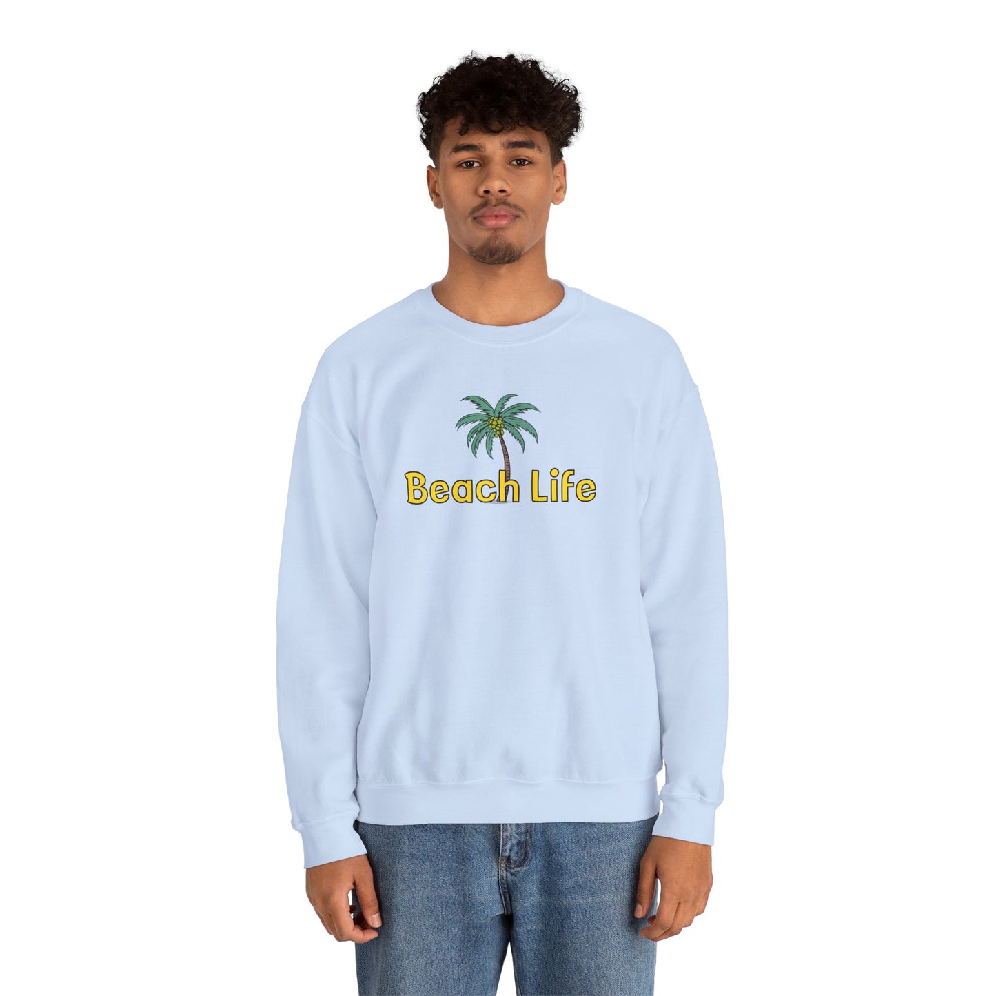 Beach Life Unisex Heavy Blend™ Crewneck Sweatshirt