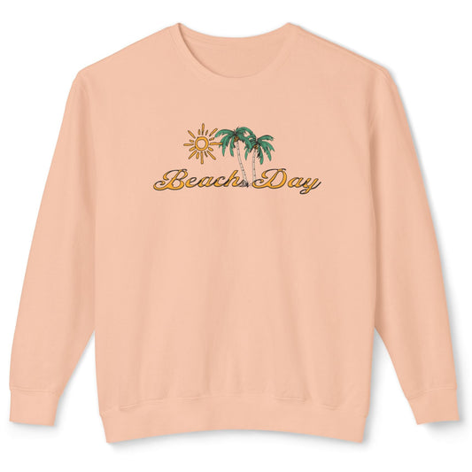Beach Club Beach Day Unisex Lightweight Crewneck Sweatshirt by Caribbean Rays