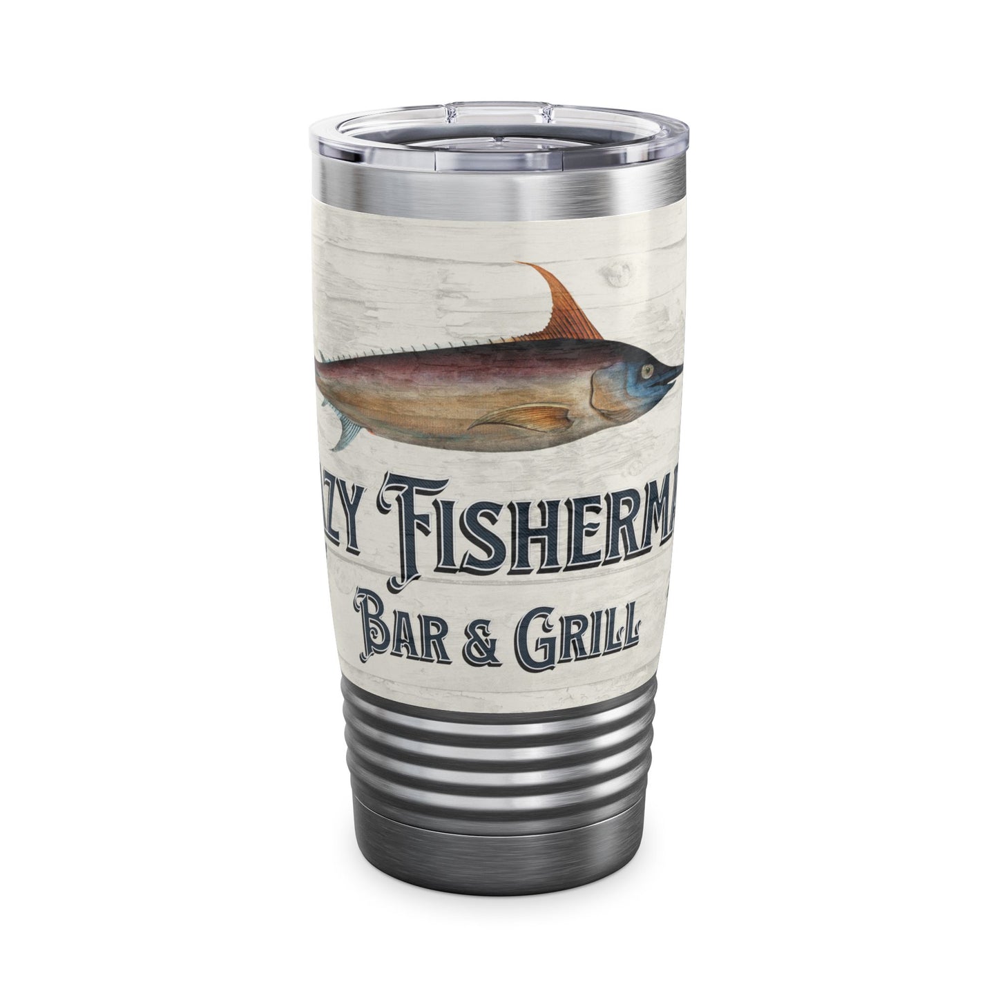 Lazy Fisherman Bar & Grill Ringneck Tumbler, 20oz by Caribbean Rays