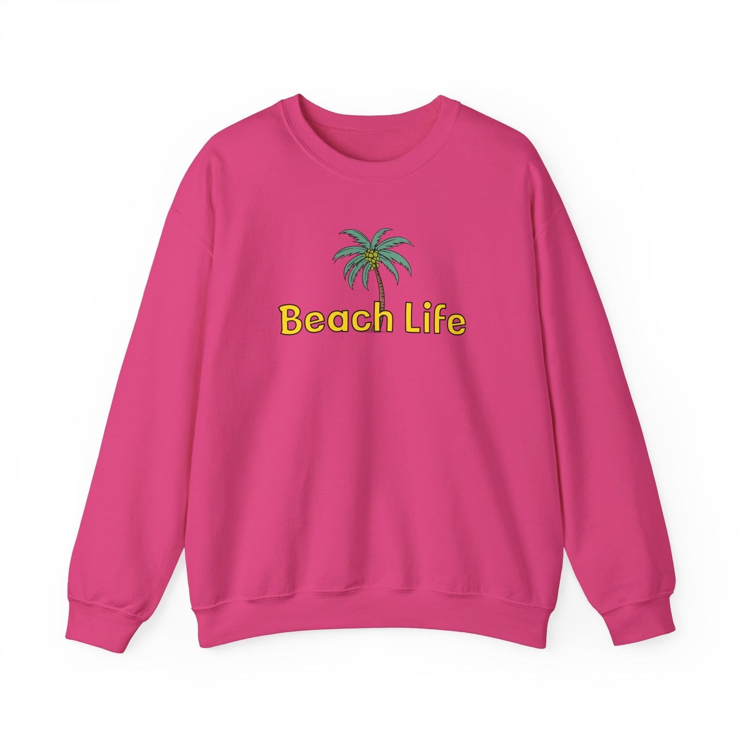 Beach Life Unisex Heavy Blend™ Crewneck Sweatshirt Caribbean Rays