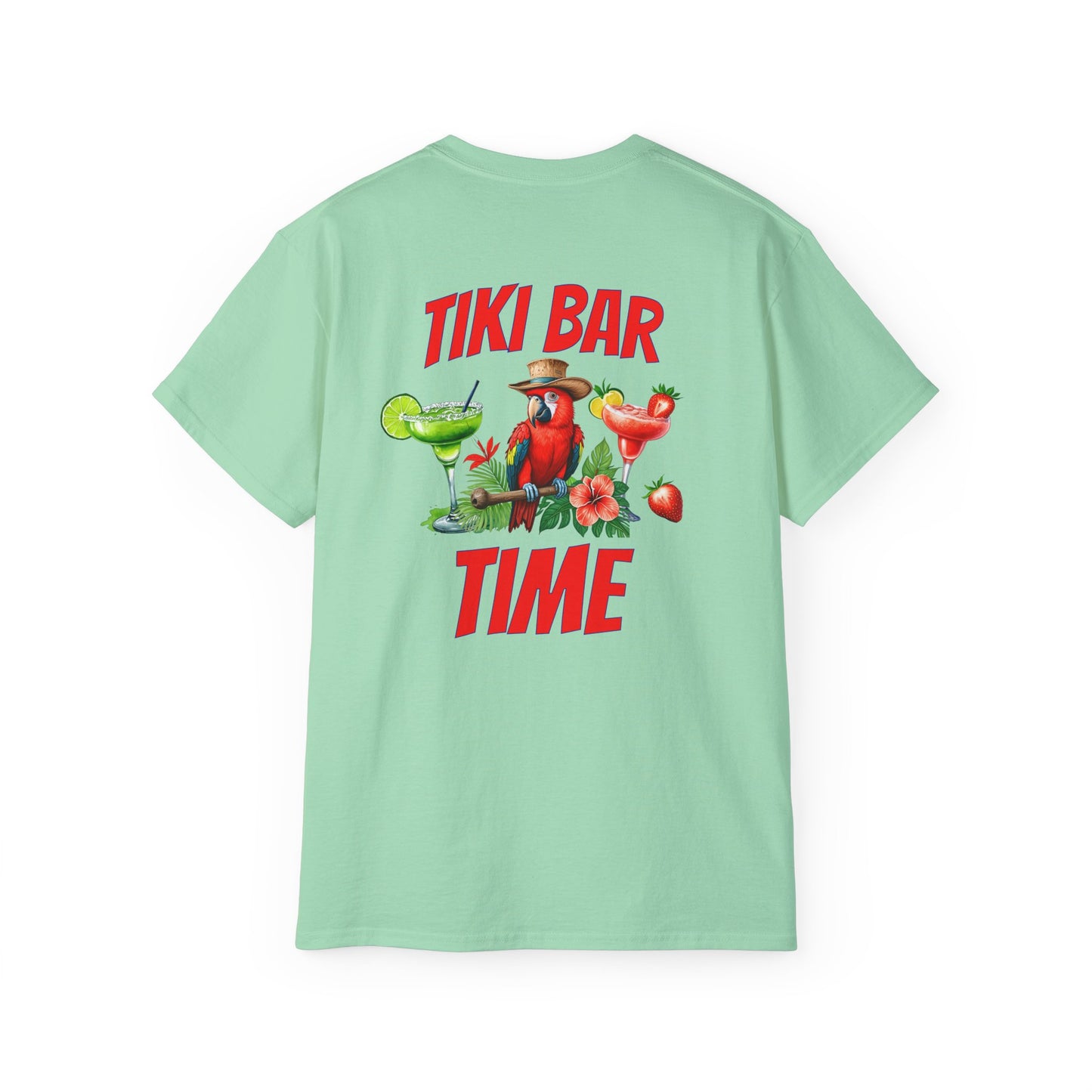 Tiki Beach Collection Tik Bar Time Unisex Ultra Cotton Tee on Caribbean Rays