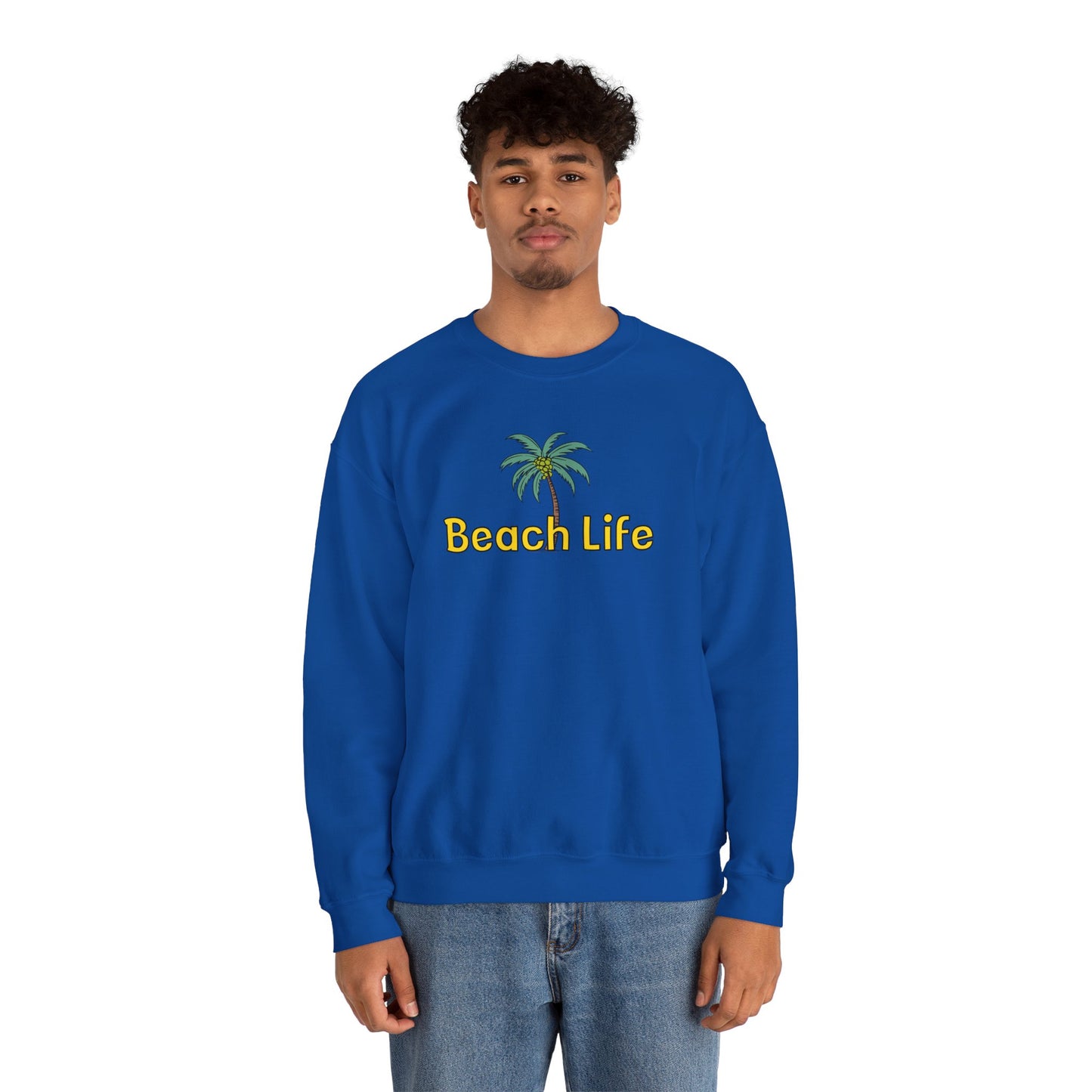 Beach Life Unisex Heavy Blend™ Crewneck Sweatshirt