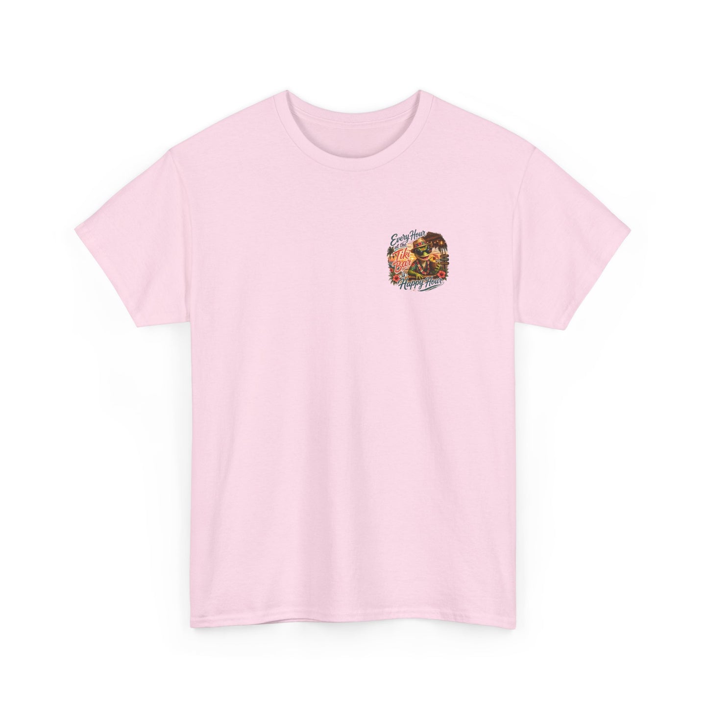 T-Shirt - "Every Hour at the Tiki Bar is Happy Hour" Vintage Tropical Tee