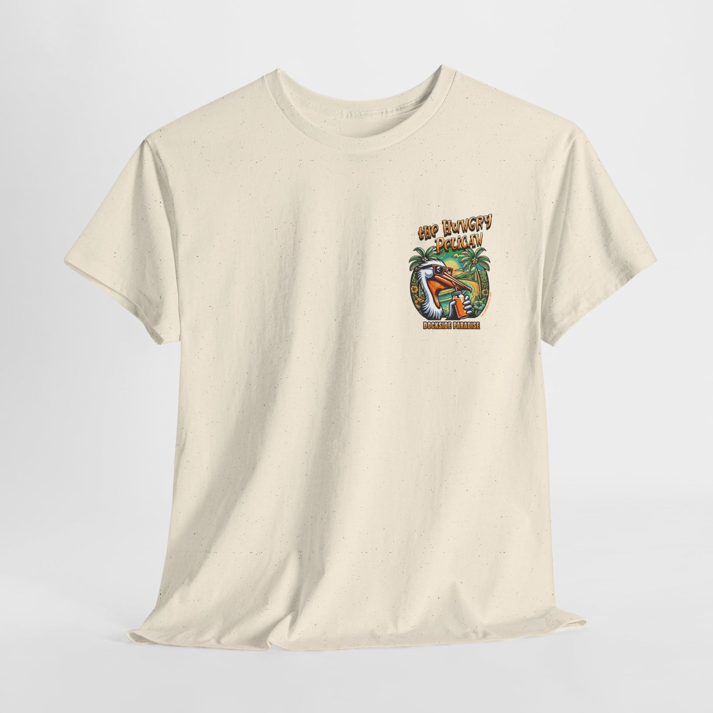 The Hungry Pelican Dockside Paradise Unisex Heavy Cotton Tee