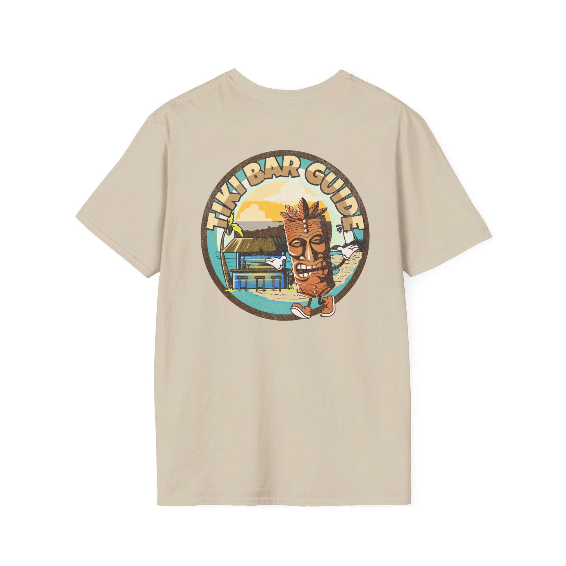 Tiki Bar Guide unisex softstyle T-Shirt by Caribbean Rays