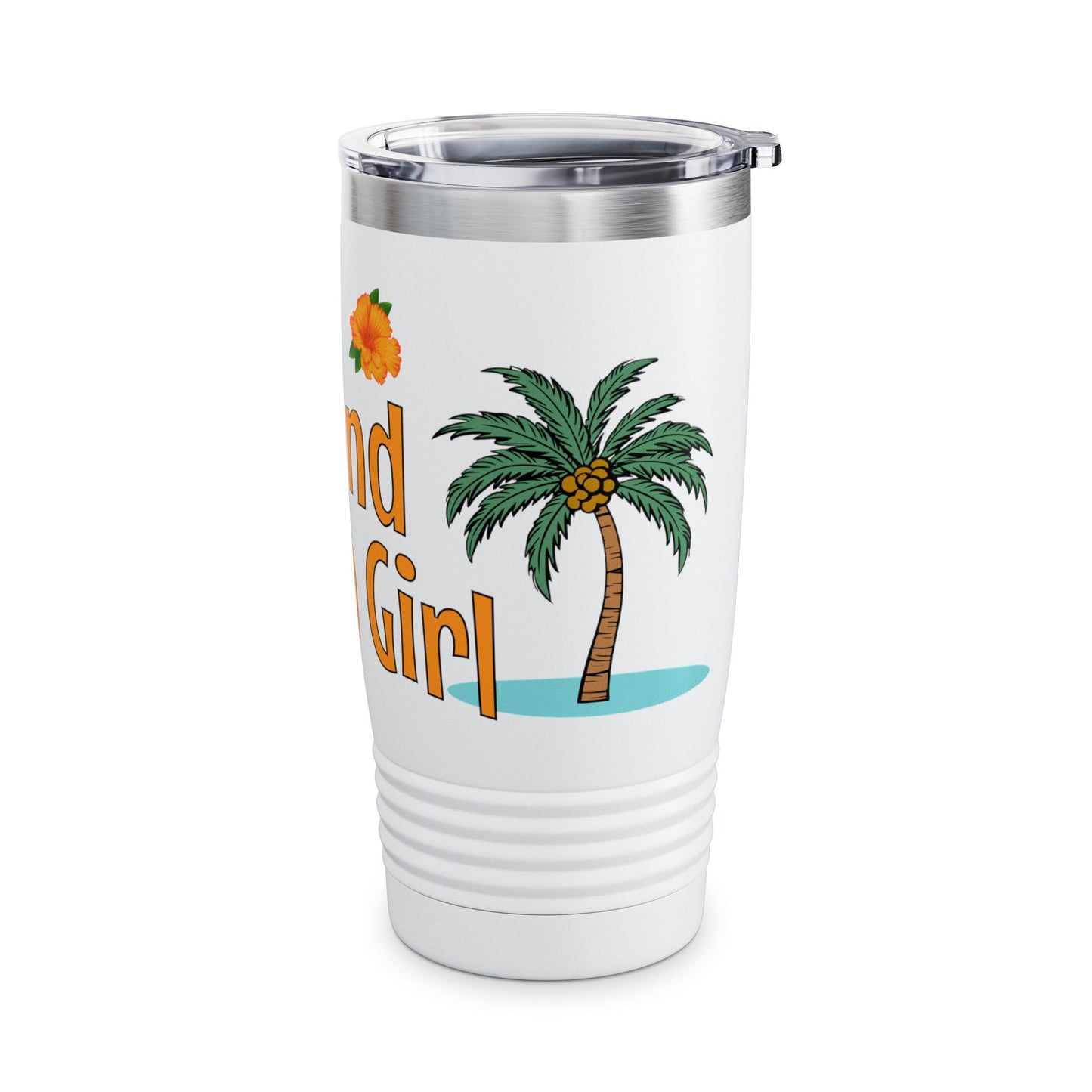 Island Beach Girl Ringneck Tumbler, 20oz at Caribbean Rays