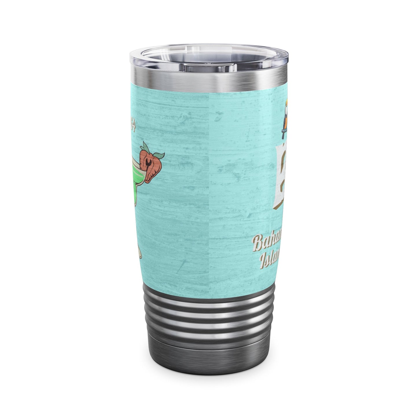 Caribbean Beach Bar Ringneck Tumbler, 20oz on Caribbean Rays