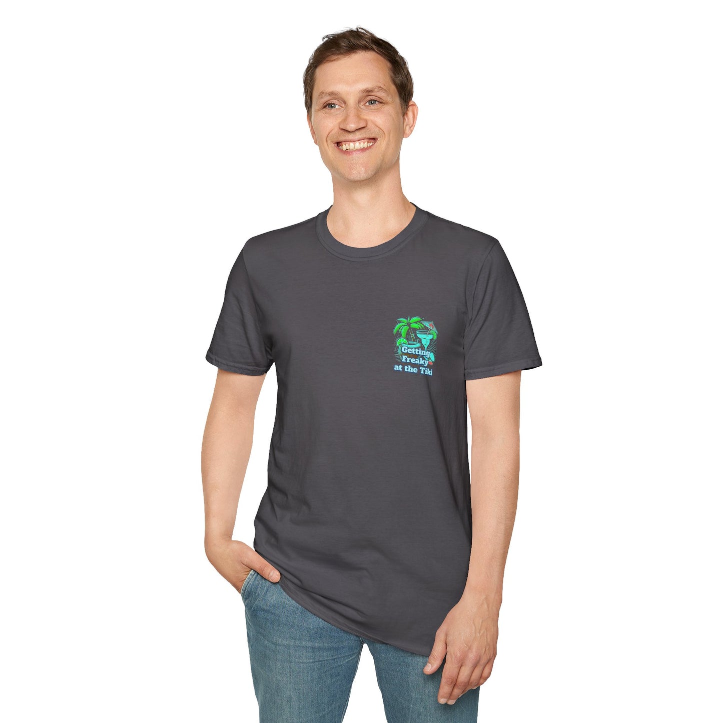 Getting Freaky at the Tiki Unisex Softstyle T-Shirt