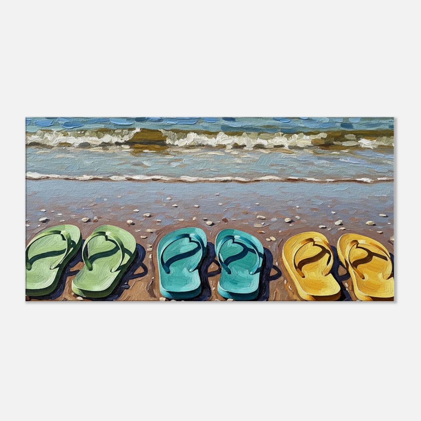 Flip Flop Heaven Large Canvas