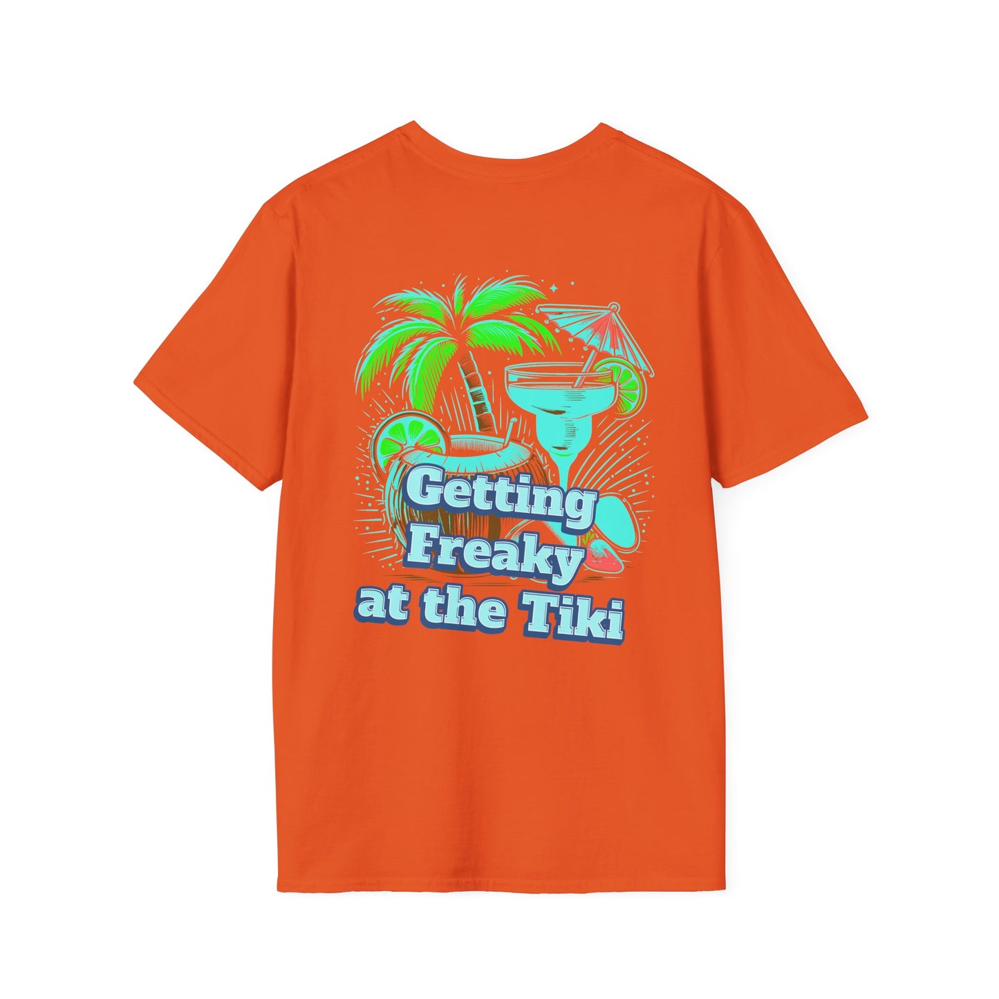 Getting Freaky at the Tiki Unisex Softstyle T-Shirt