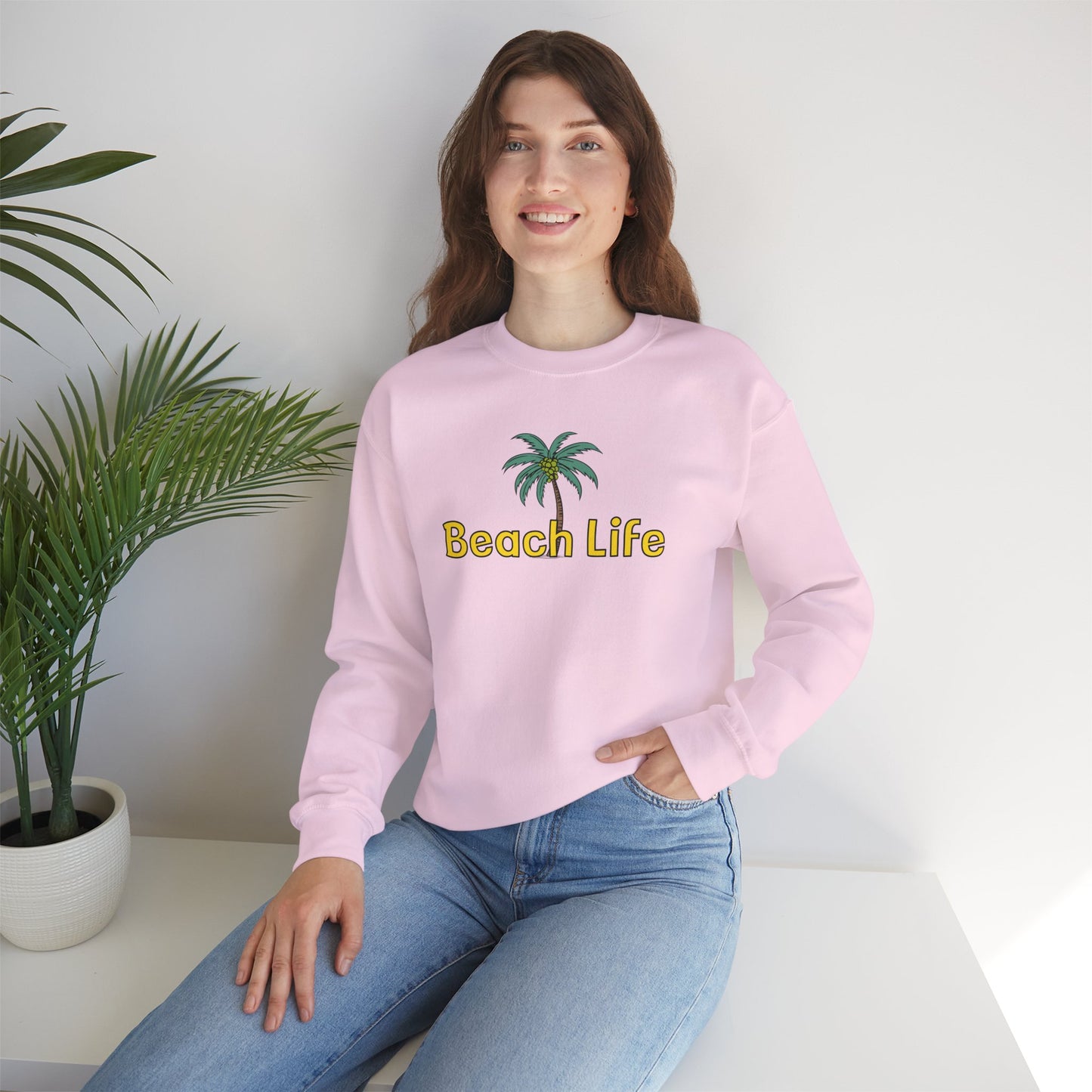 Beach Life Unisex Heavy Blend™ Crewneck Sweatshirt