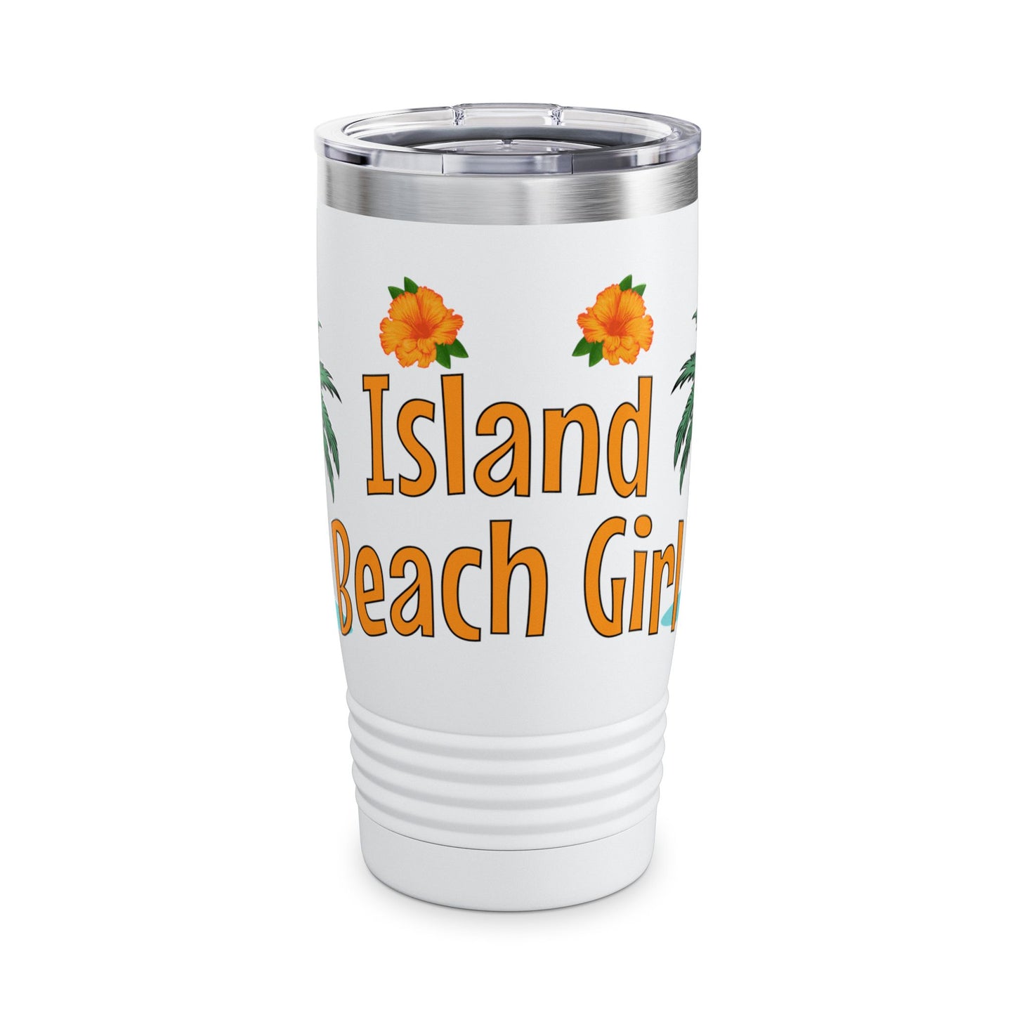Island Beach Girl Ringneck Tumbler, 20oz by Caribbean Rays
