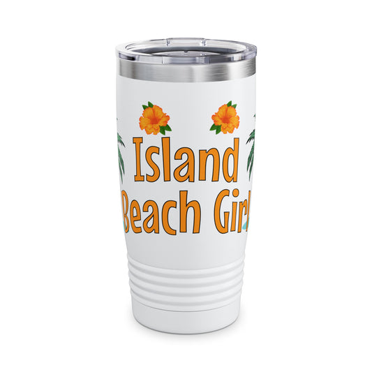 Island Beach Girl Ringneck Tumbler, 20oz by Caribbean Rays