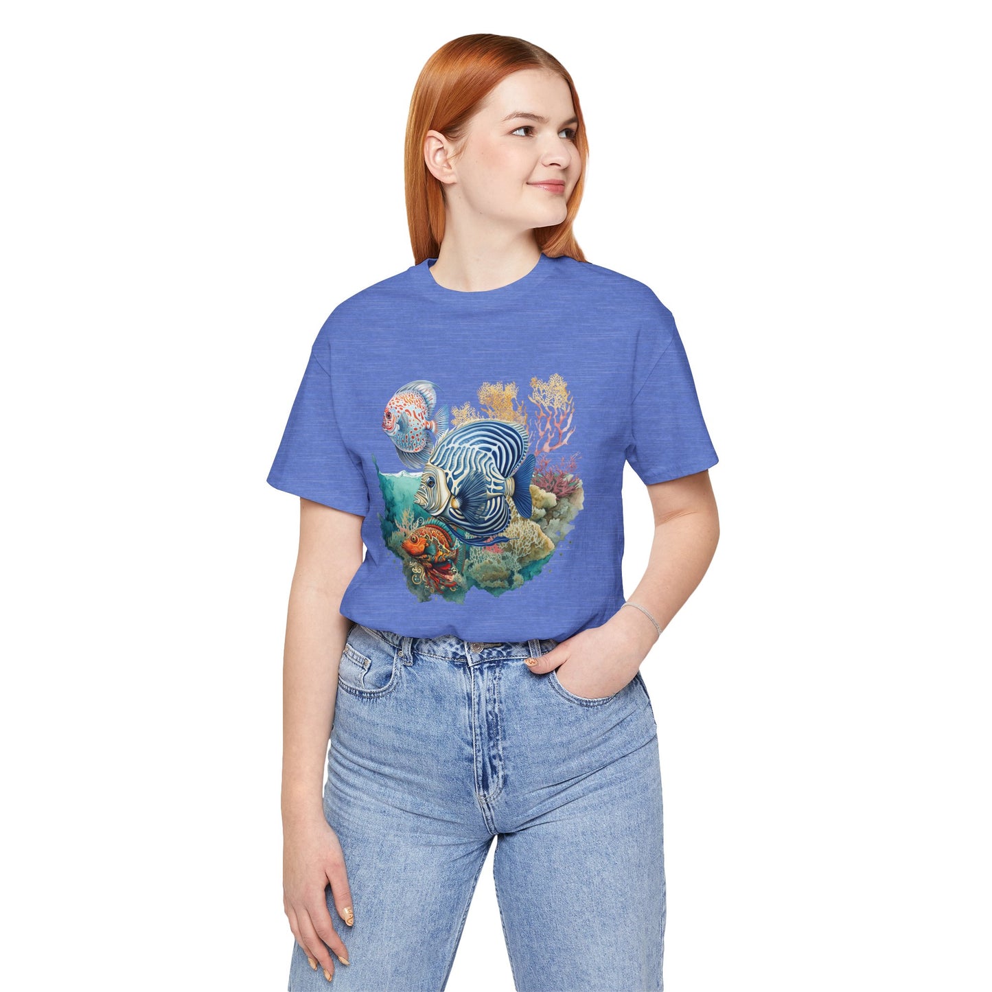 Coral Reef Fish Tee - Unisex Short Sleeve T-Shirt, Ocean Vibes, Marine Life Lover Gift,
