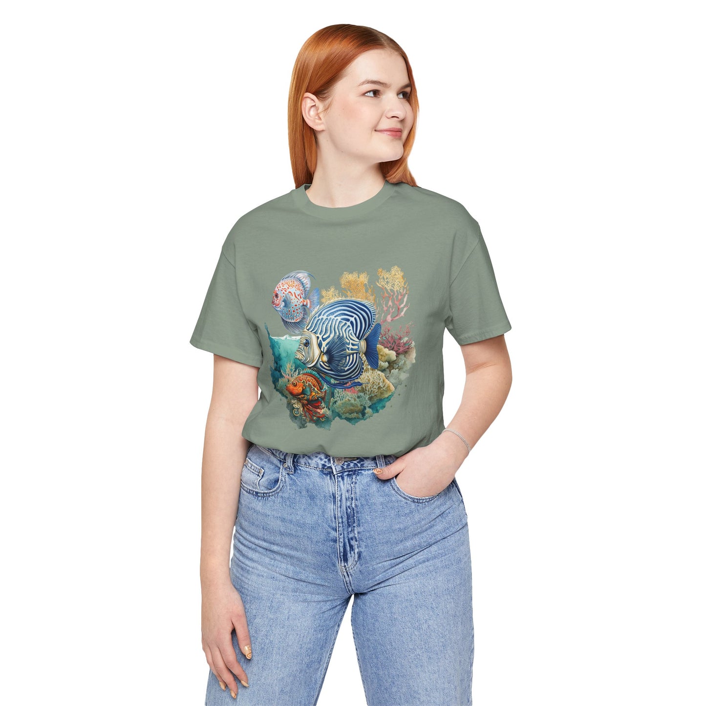 Coral Reef Fish Tee - Unisex Short Sleeve T-Shirt, Ocean Vibes, Marine Life Lover Gift,
