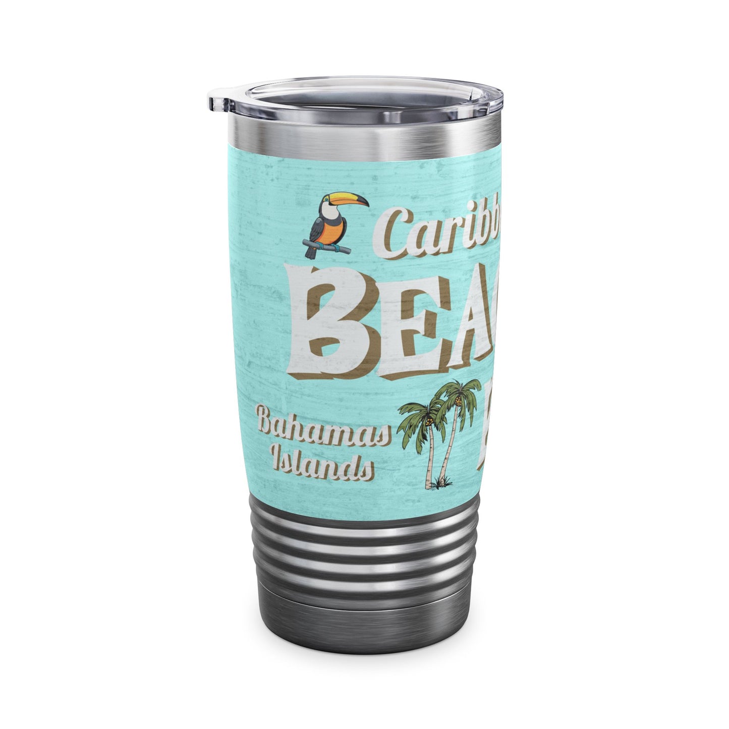 Caribbean Beach Bar Ringneck Tumbler, 20oz on Caribbean Rays