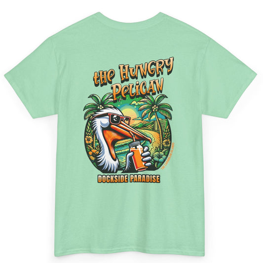 The Hungry Pelican Dockside Paradise Unisex Heavy Cotton Tee