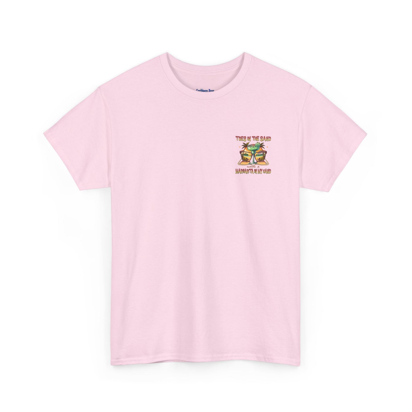 Toes in the Sand A Margarita in My Hand Unisex Heavy Cotton Tee