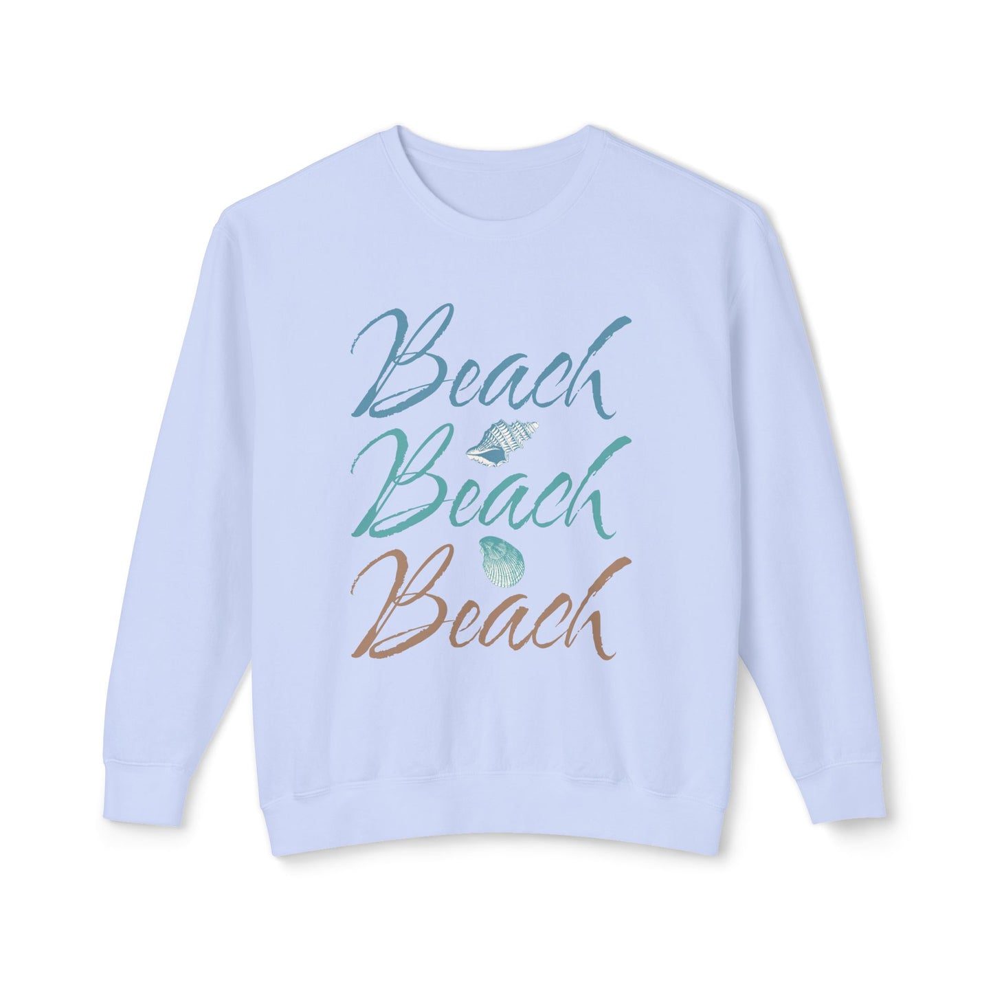 Beach Club Beach Vibes Unisex Lightweight Crewneck Sweatshirt Caribbean Rays