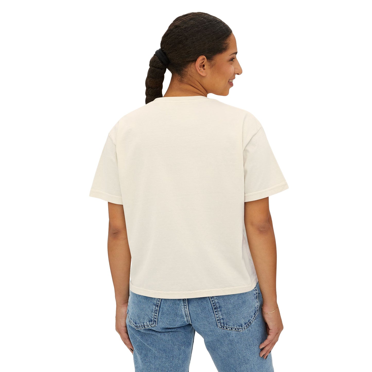 Beach Beach Beach Women's Boxy Tee, Summer T-Shirt, Casual Beachwear,