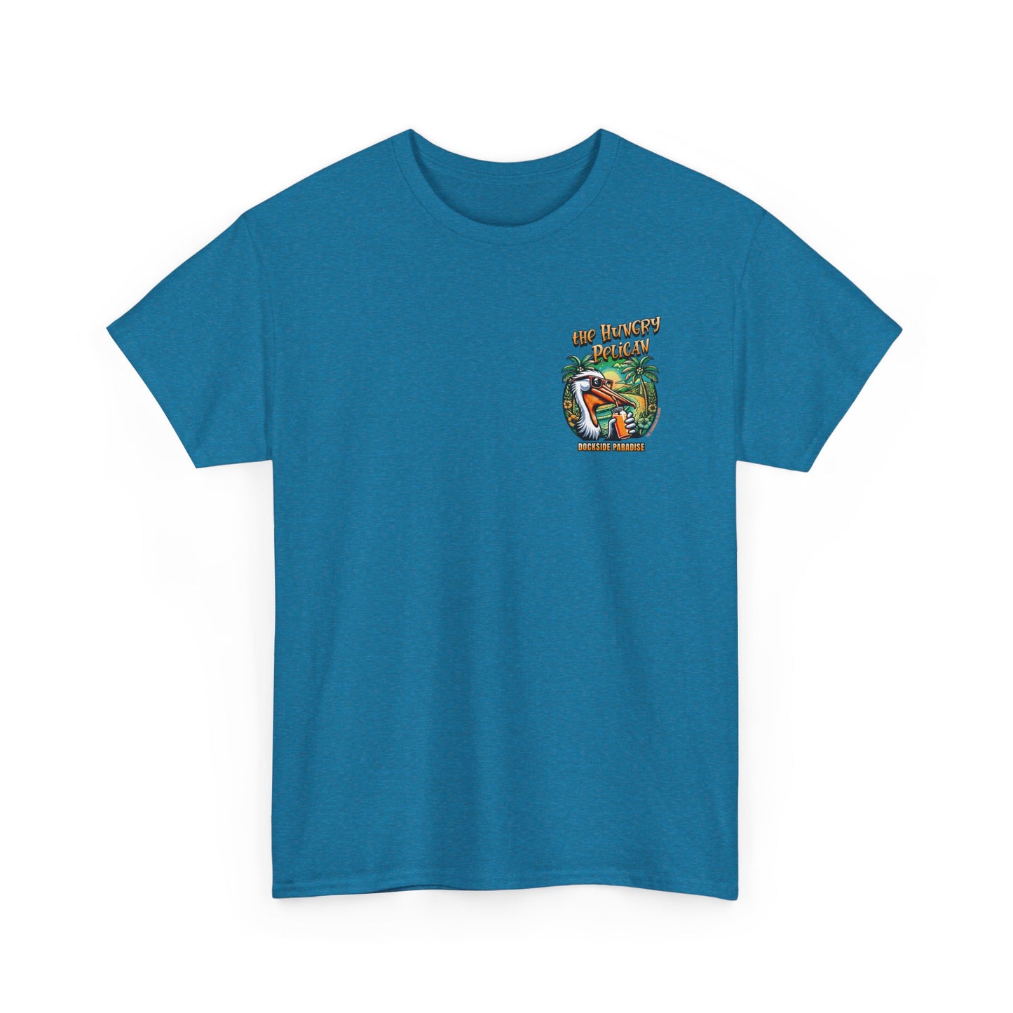 The Hungry Pelican Dockside Paradise Unisex Heavy Cotton Tee
