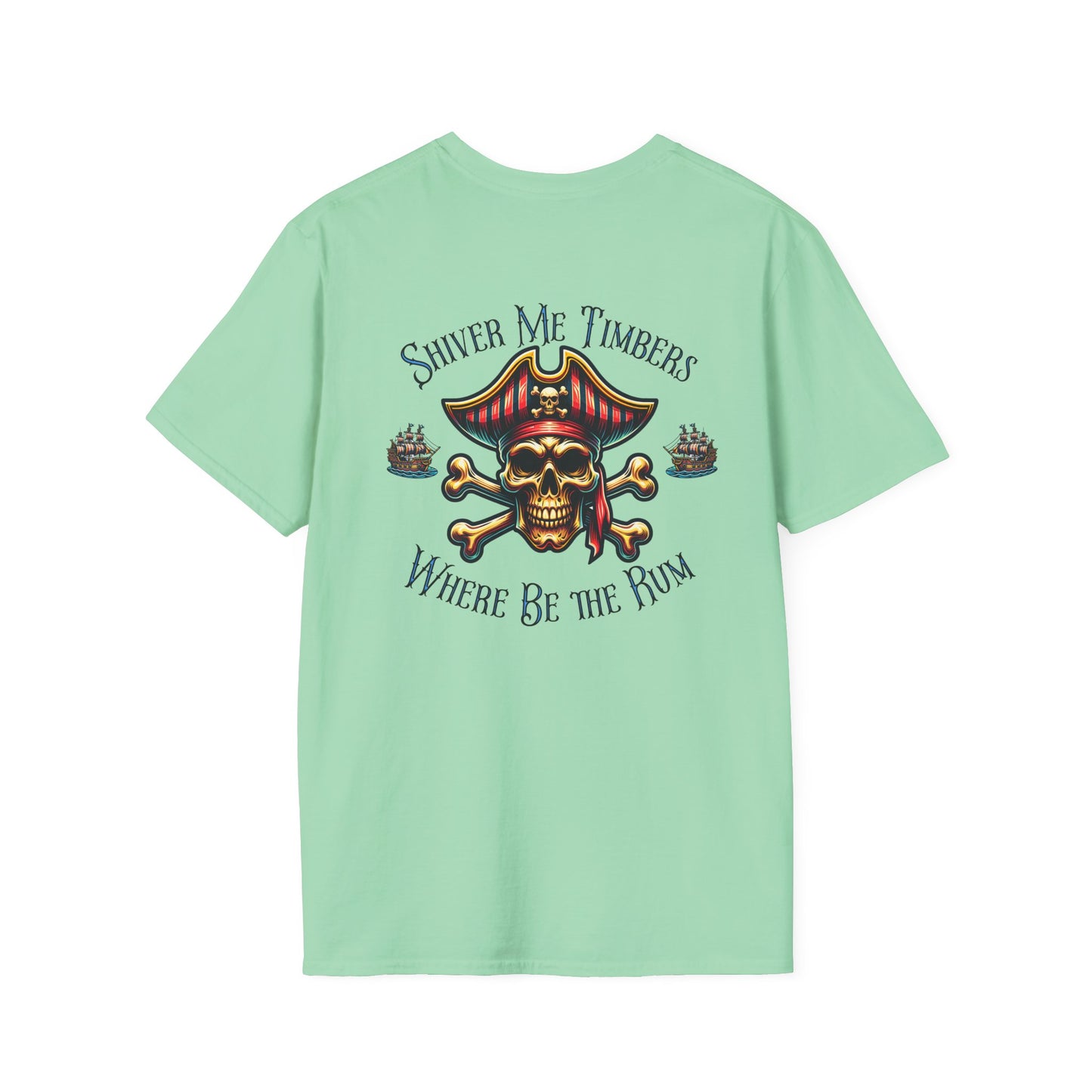 Shiver Me Timbers Unisex Softstyle T-Shirt by Caribbean Rays