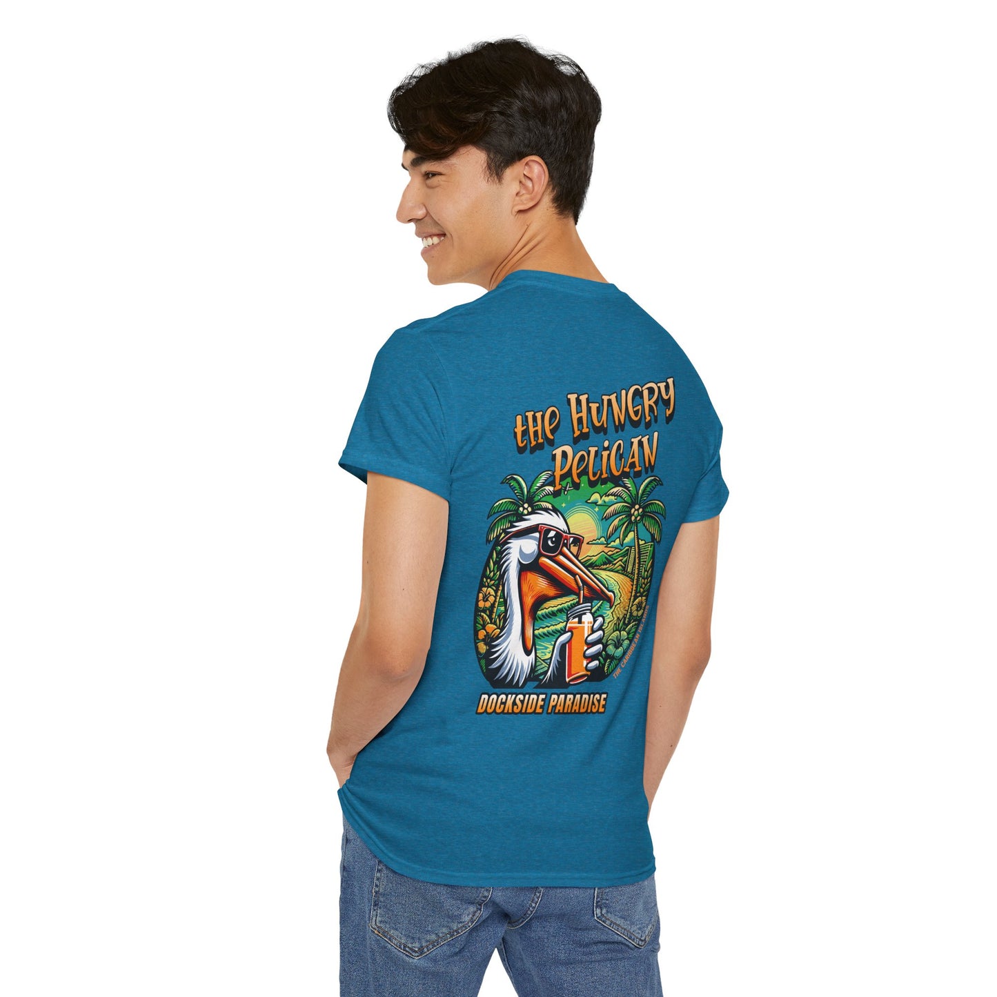 The Hungry Pelican Dockside Paradise Unisex Heavy Cotton Tee
