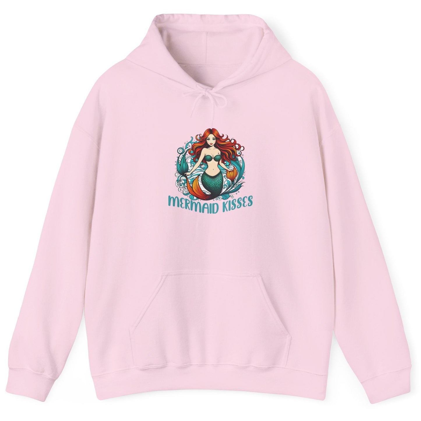 Mermaid Kisses Unisex Hooded Sweatshirt - Cozy Ocean Vibe