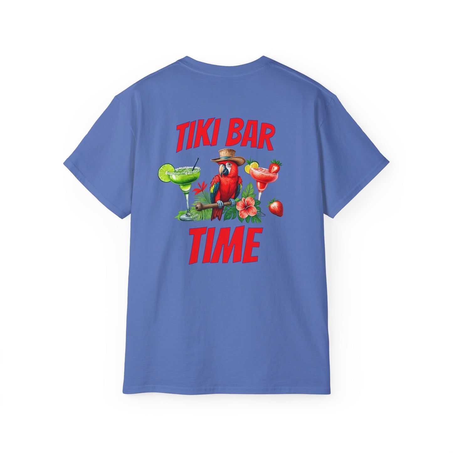 Tiki Beach Collection Tik Bar Time Unisex Ultra Cotton Tee on Caribbean Rays