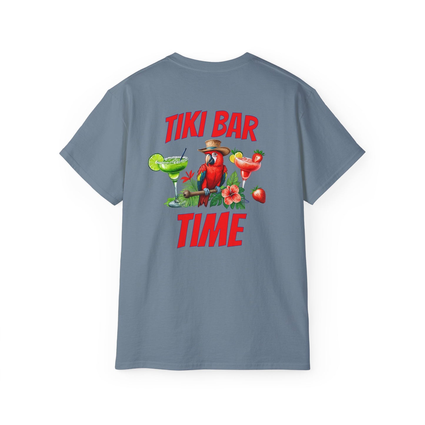 Tiki Beach Collection Tik Bar Time Unisex Ultra Cotton Tee on Caribbean Rays