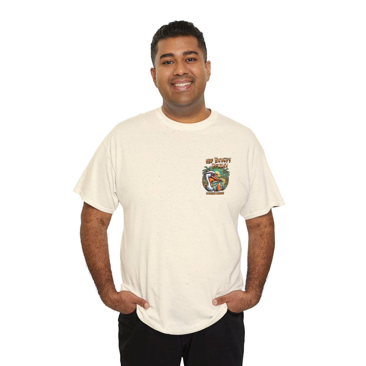 The Hungry Pelican Dockside Paradise Unisex Heavy Cotton Tee