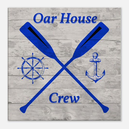 Oar House Crew Canvas Wall Print at Caribbean Rays