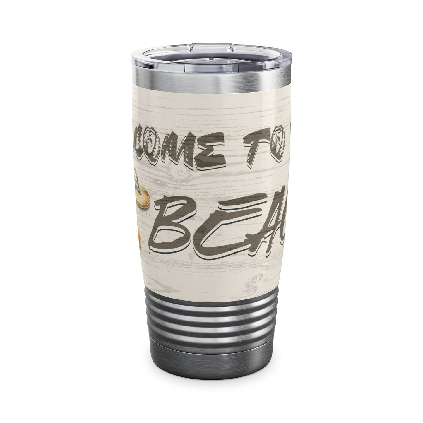 Welcome to the Beach Ringneck Tumbler, 20oz by Caribbean Rays