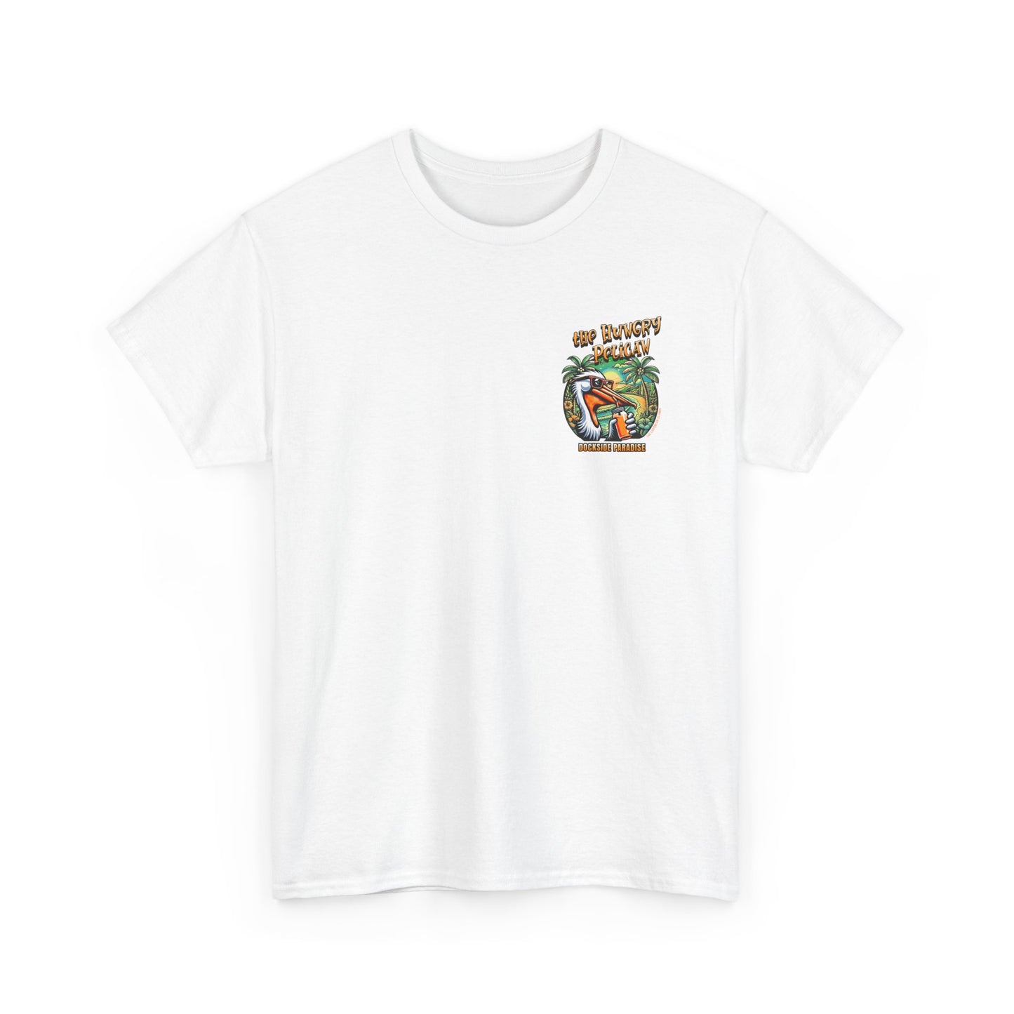 The Hungry Pelican Dockside Paradise Unisex Heavy Cotton Tee