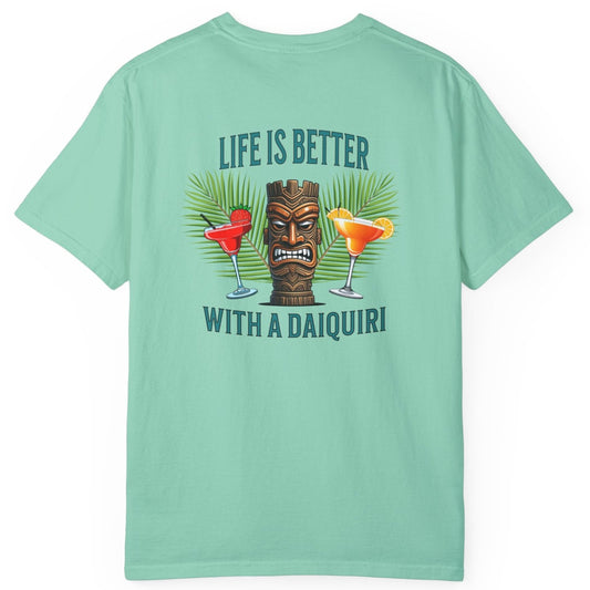 Resort Collection Life Is Better With a Daiquiri Unisex Garment-Dyed T-shirt by Caribbean Rays