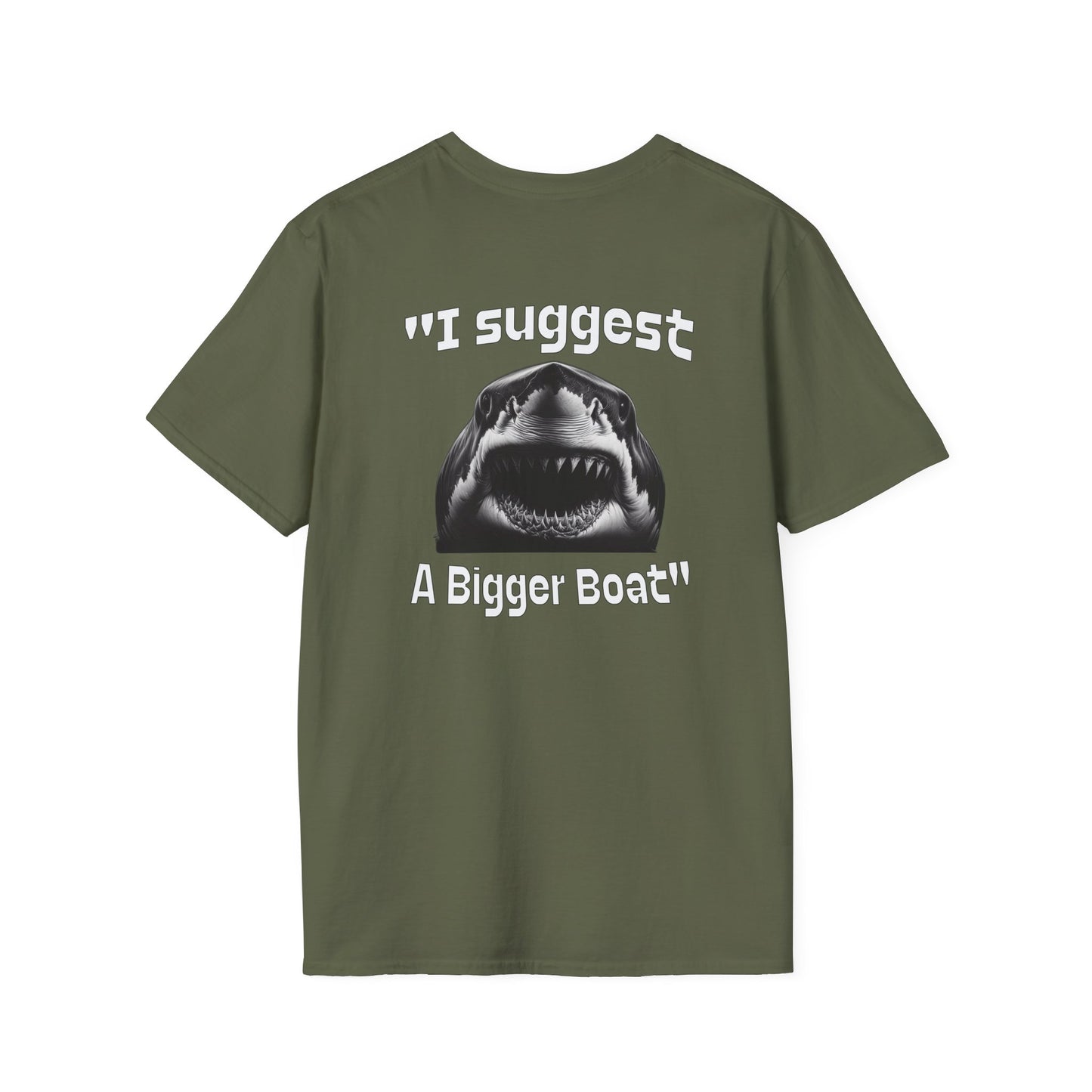 I Suggest a Bigger Boat Unisex Softstyle T-Shirt - Caribbean Rays