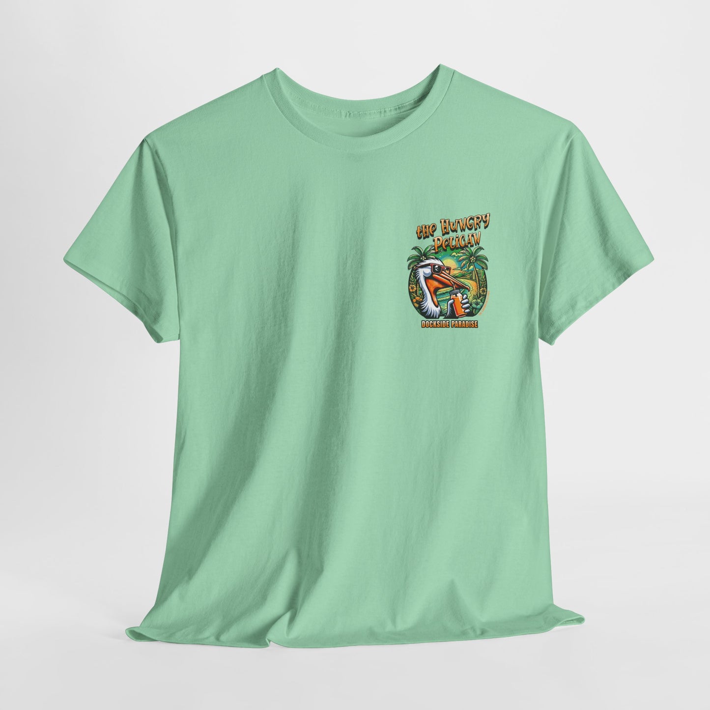 The Hungry Pelican Dockside Paradise Unisex Heavy Cotton Tee
