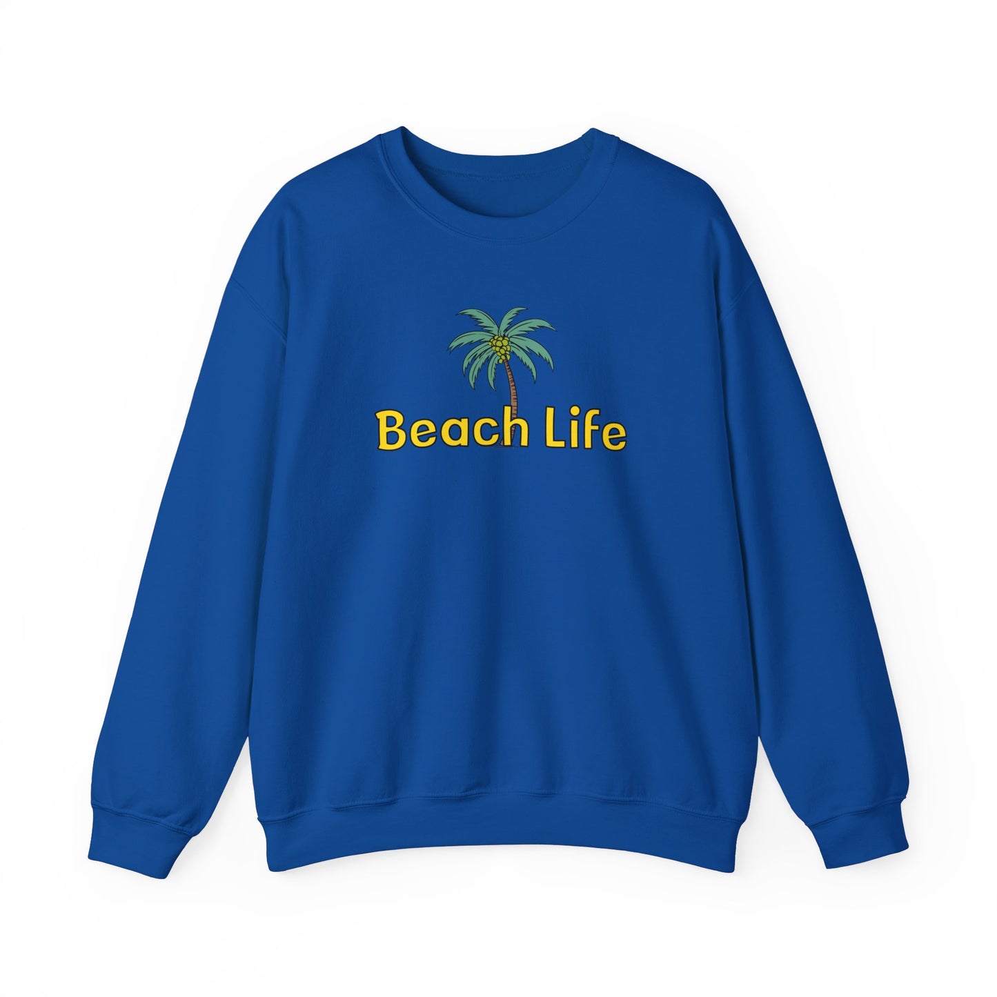 Beach Life Unisex Heavy Blend™ Crewneck Sweatshirt - Caribbean Rays