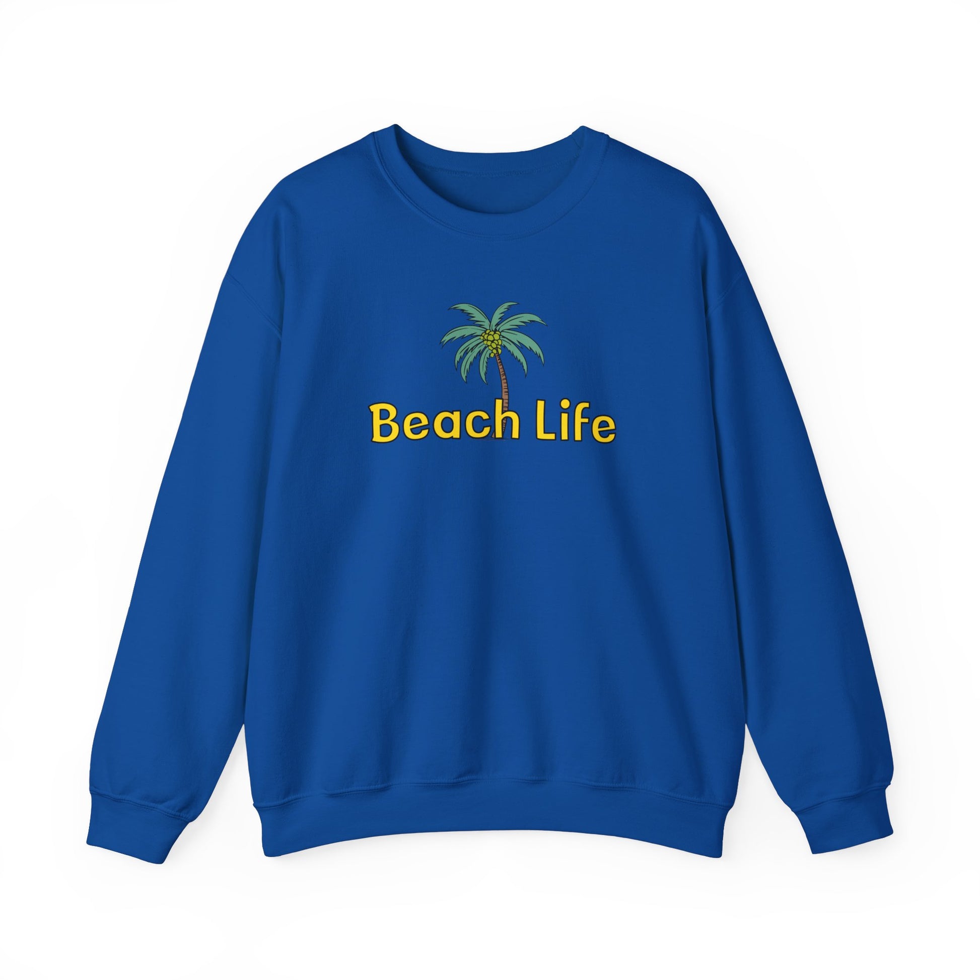 Beach Life Unisex Heavy Blend™ Crewneck Sweatshirt - Caribbean Rays
