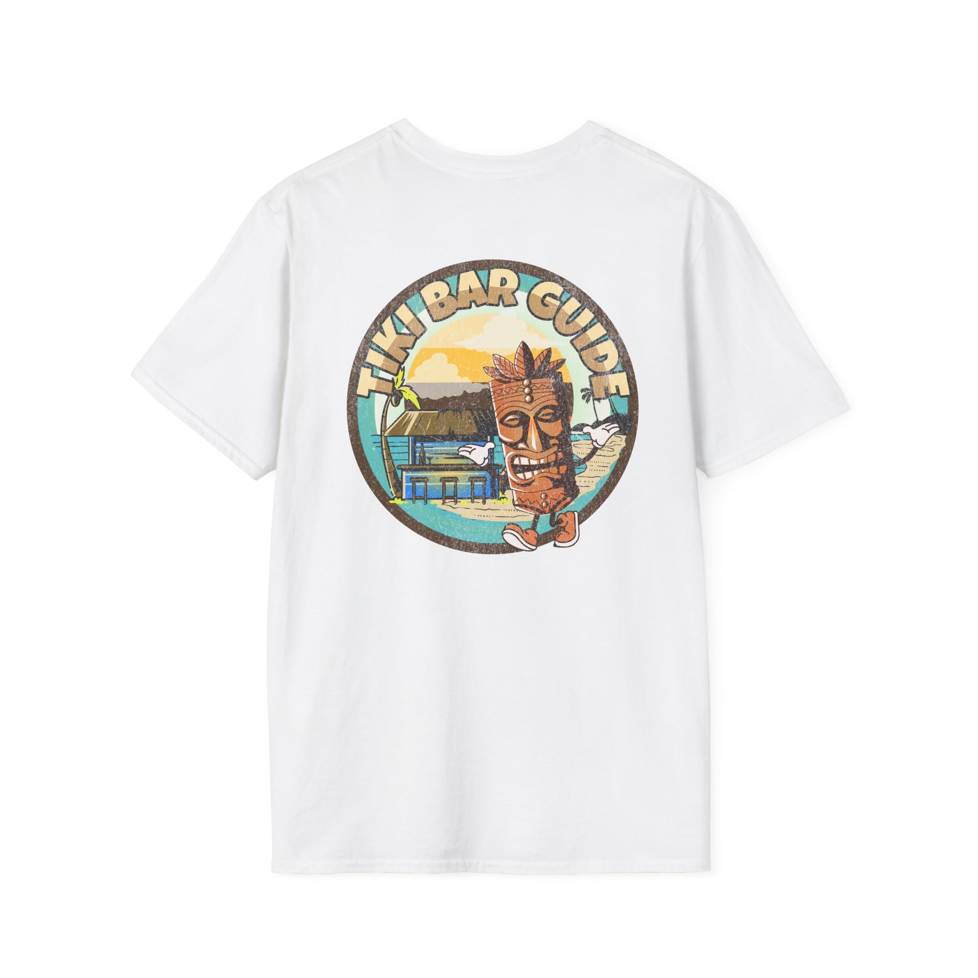 Tiki Bar Guide unisex softstyle T-Shirt by Caribbean Rays