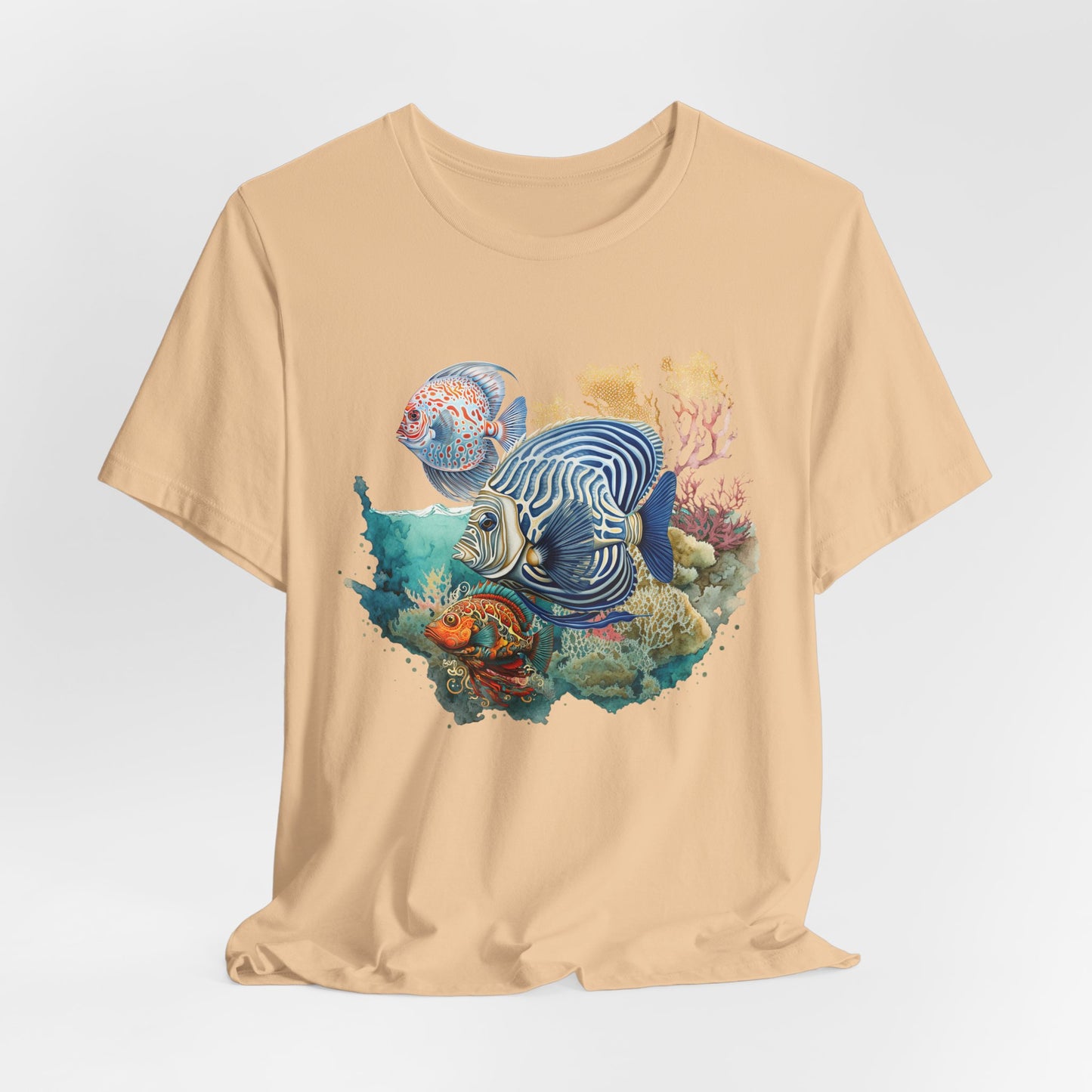 Coral Reef Fish Tee - Unisex Short Sleeve T-Shirt, Ocean Vibes, Marine Life Lover Gift,