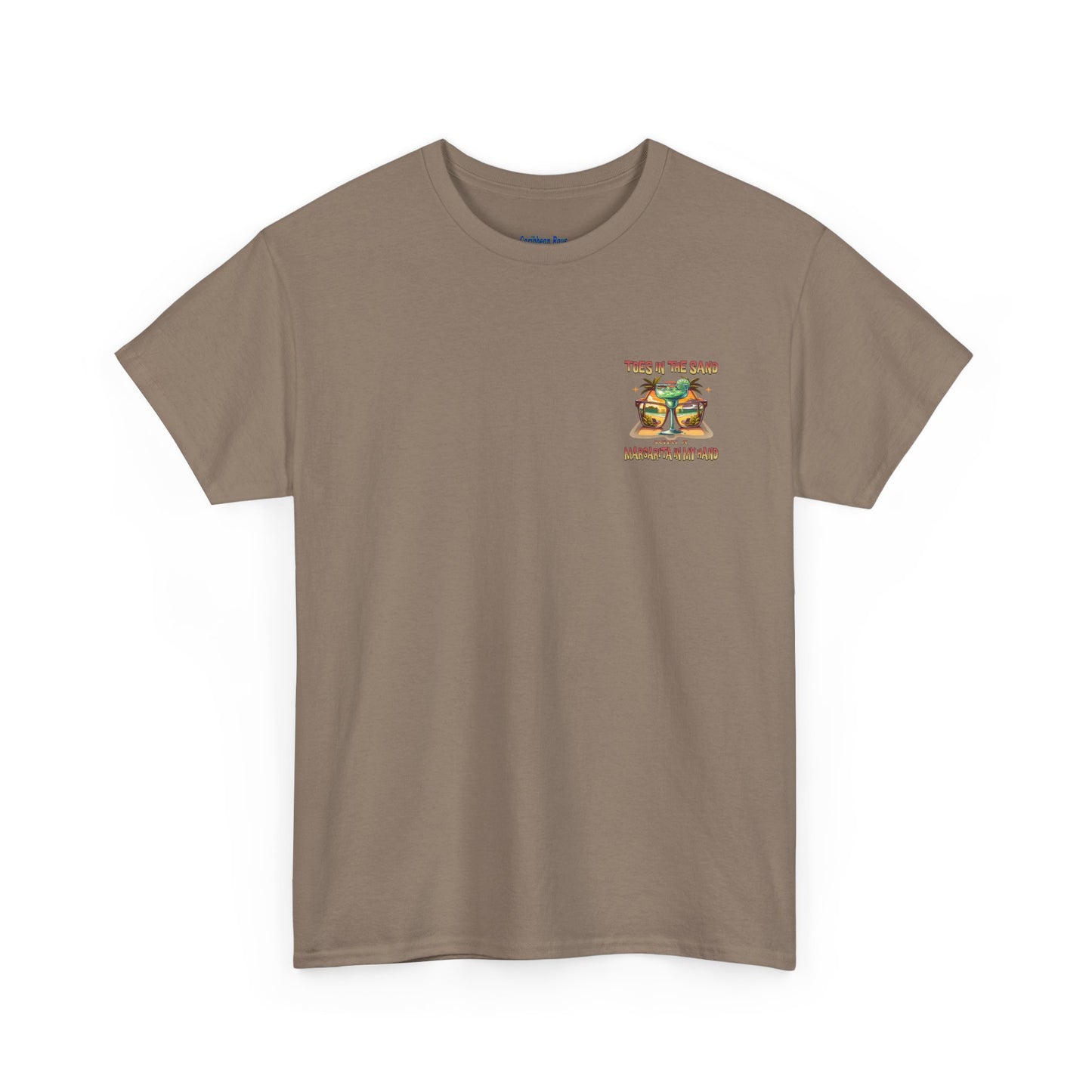 Toes in the Sand A Margarita in My Hand Unisex Heavy Cotton Tee