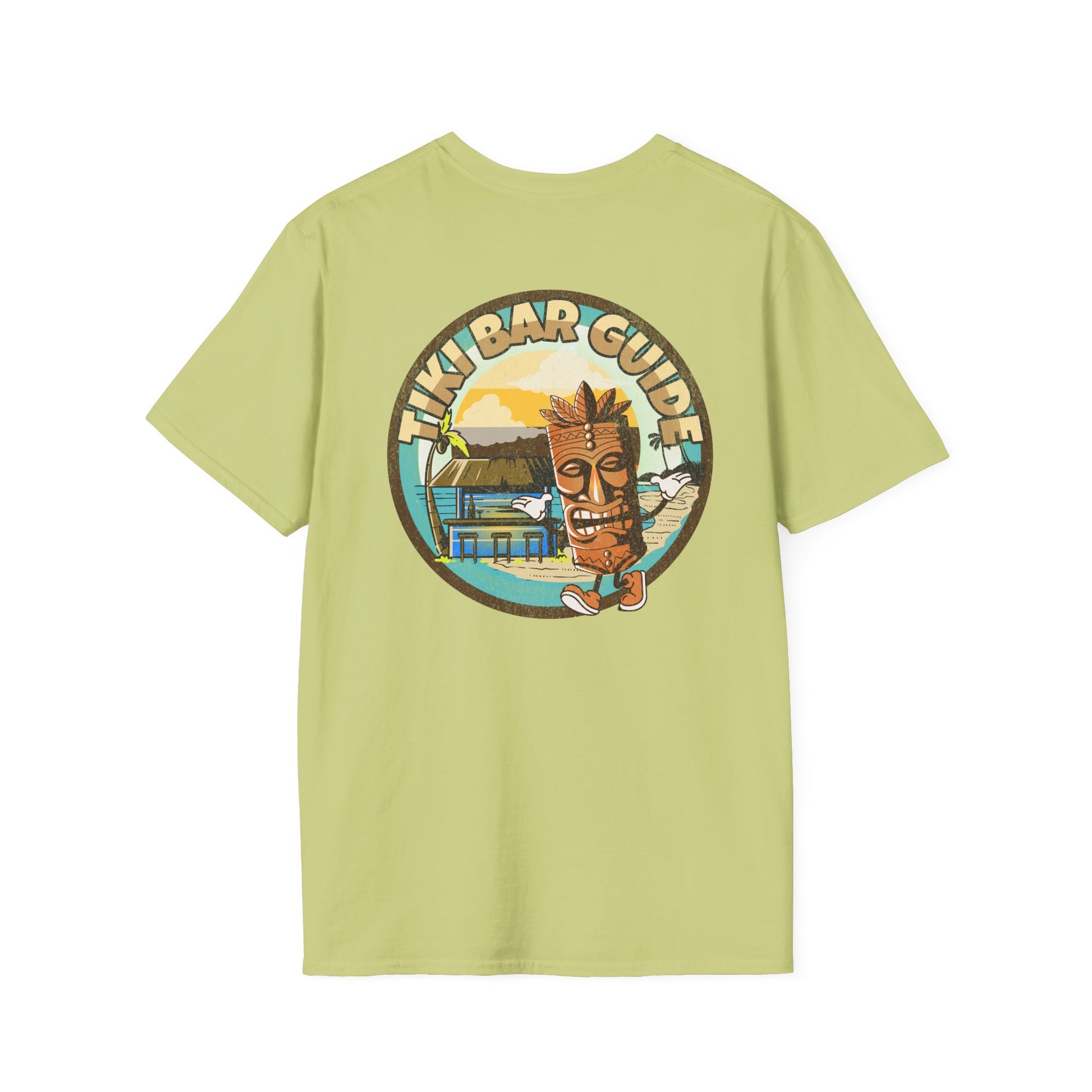 Tiki Bar Guide unisex softstyle T-Shirt at Caribbean Rays