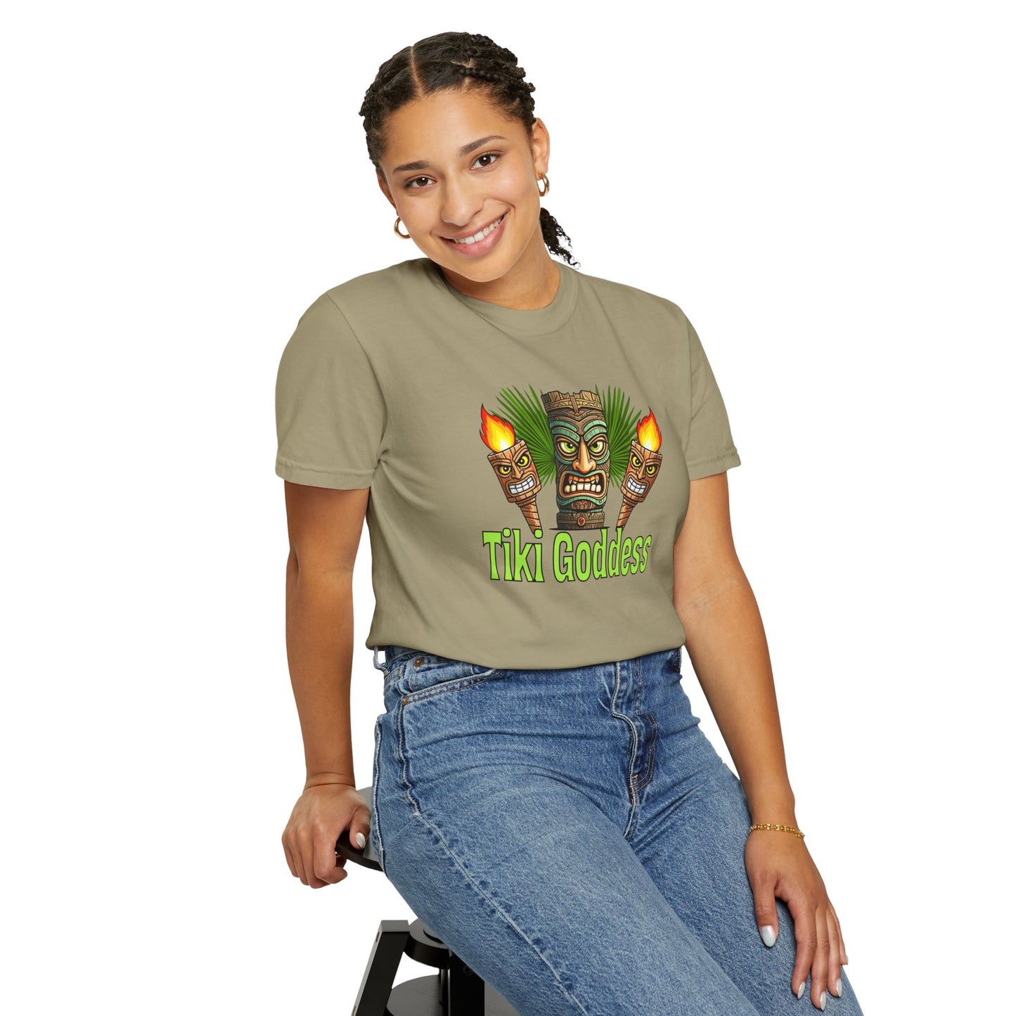 Resort Collection Tiki Goddess Unisex Garment-Dyed T-shirt