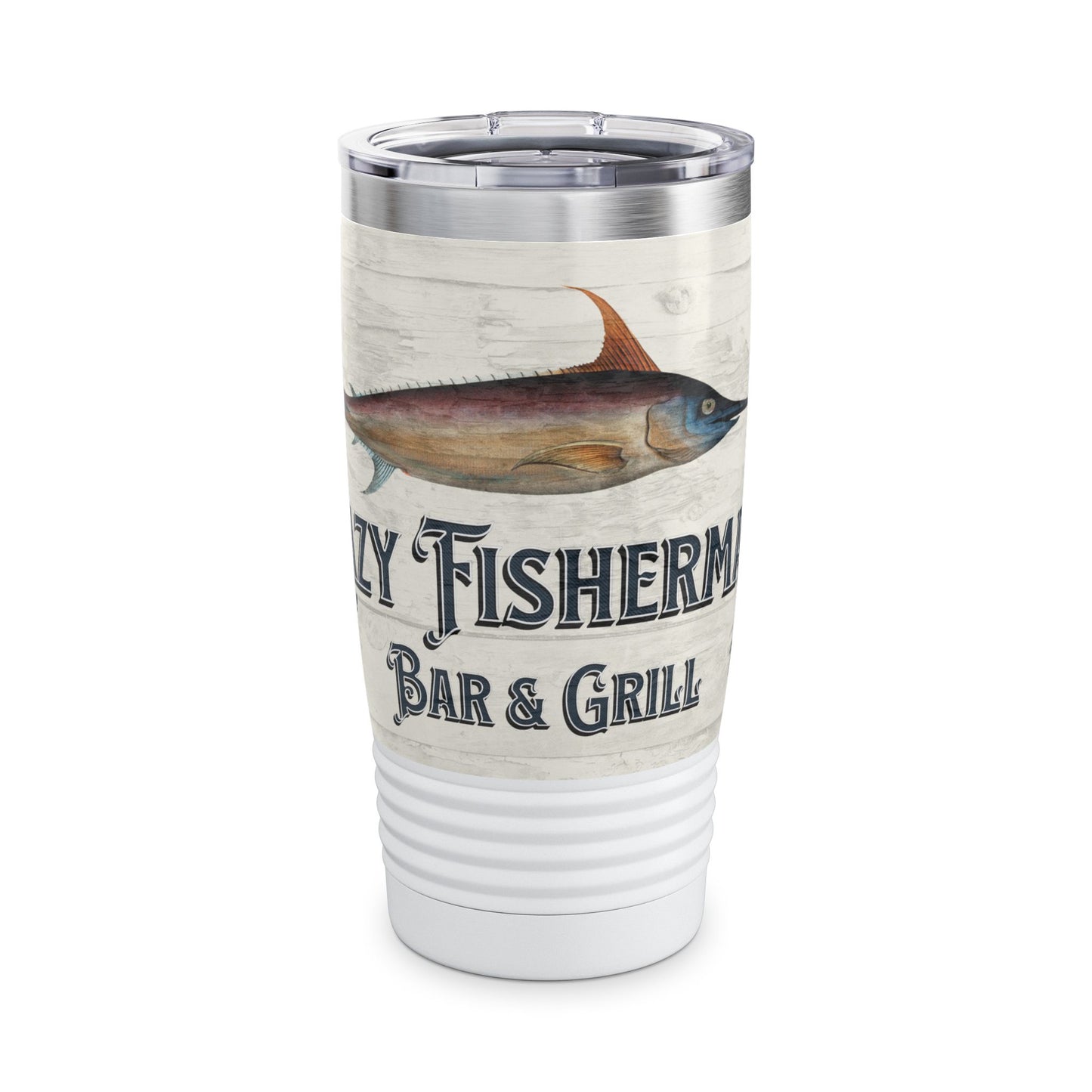 Lazy Fisherman Bar & Grill Ringneck Tumbler, 20oz by Caribbean Rays