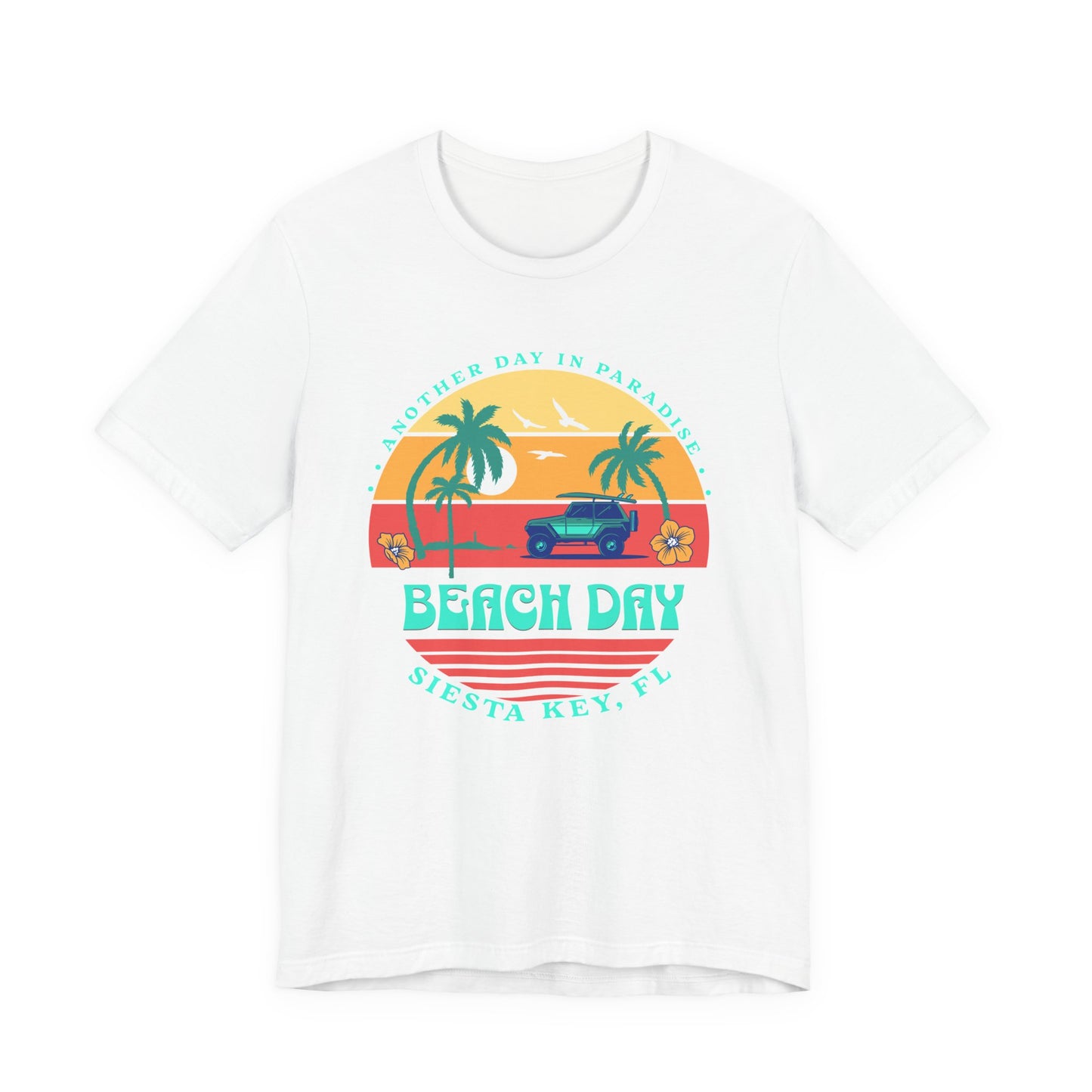 Beach Day in Paradise Unisex Short Sleeve T-Shirt at Caribbean Rays