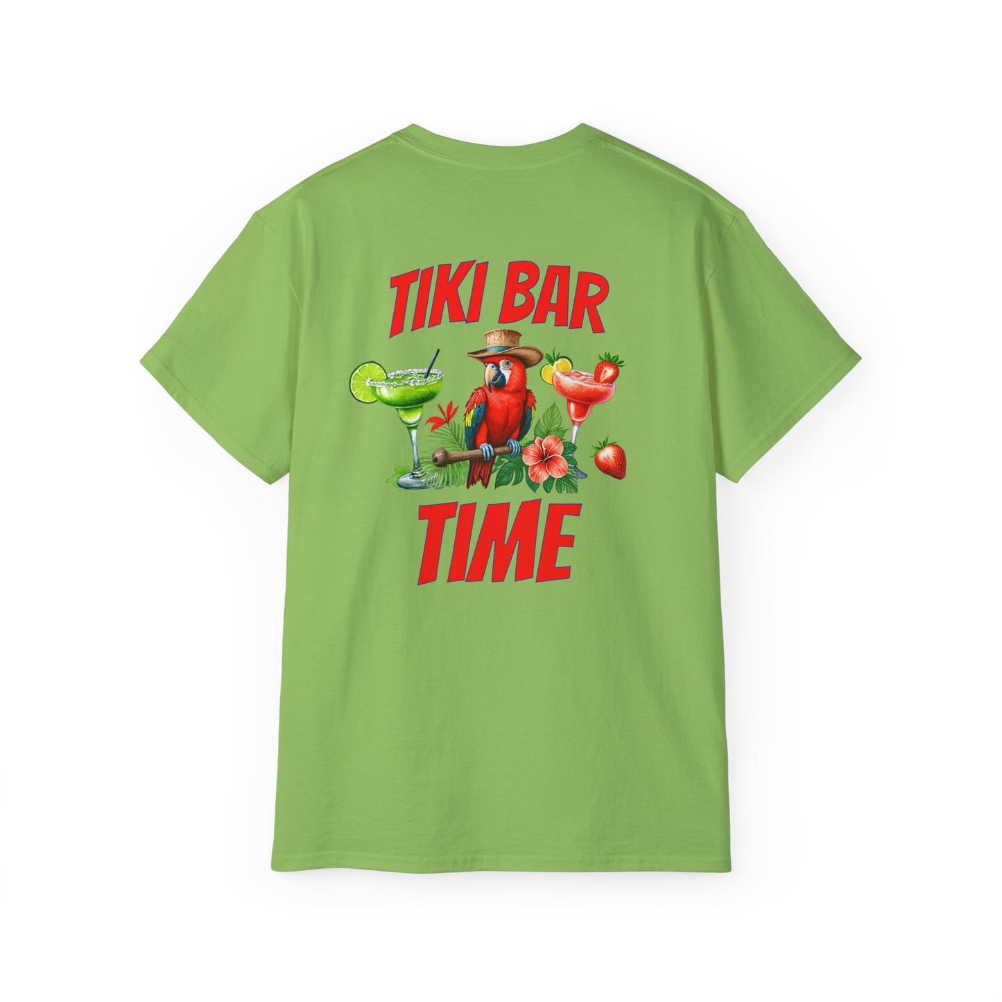 Tiki Beach Collection Tik Bar Time Unisex Ultra Cotton Tee on Caribbean Rays
