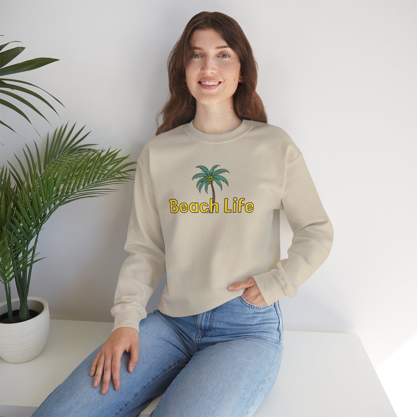 Beach Life Unisex Heavy Blend™ Crewneck Sweatshirt