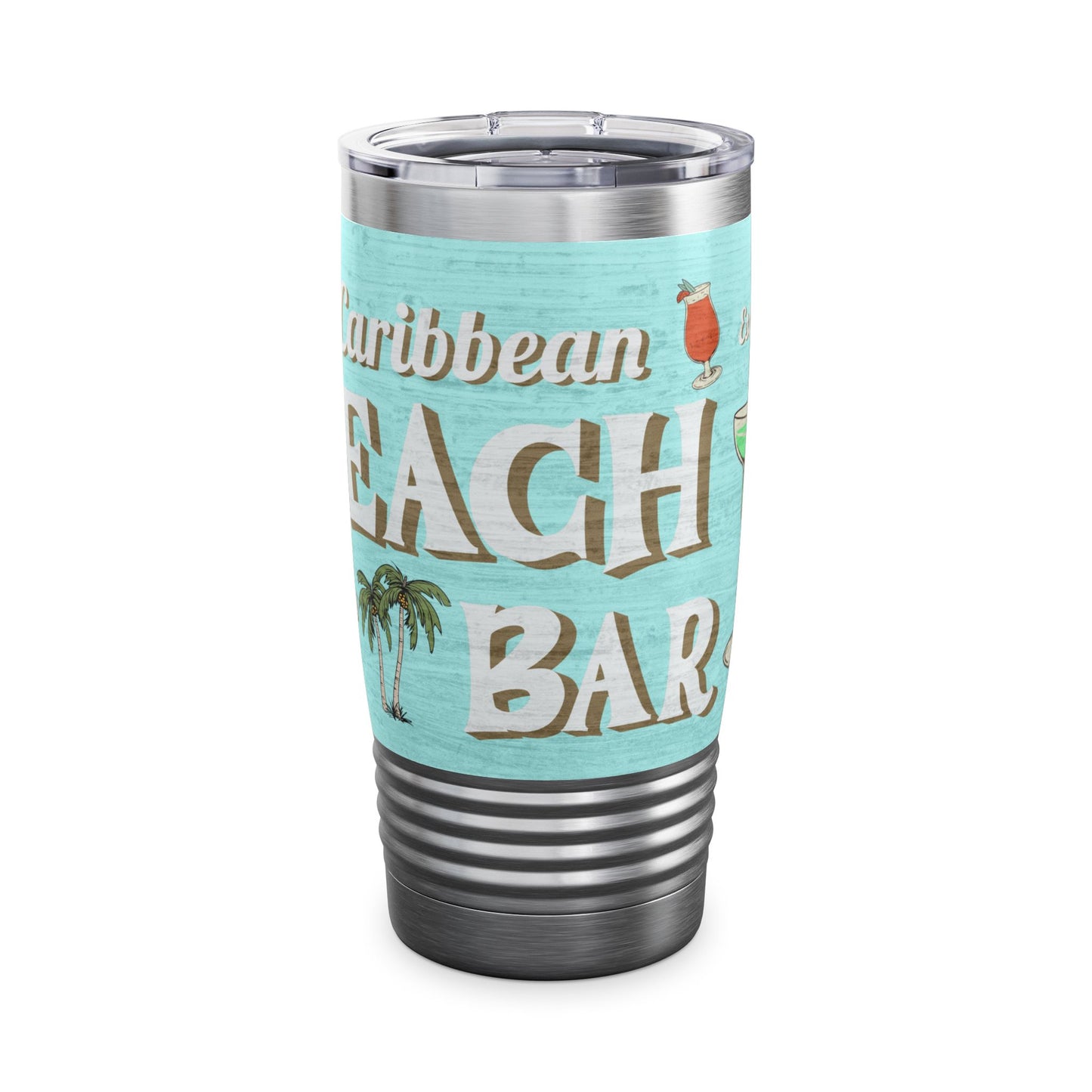 Caribbean Beach Bar Ringneck Tumbler, 20oz by Caribbean Rays