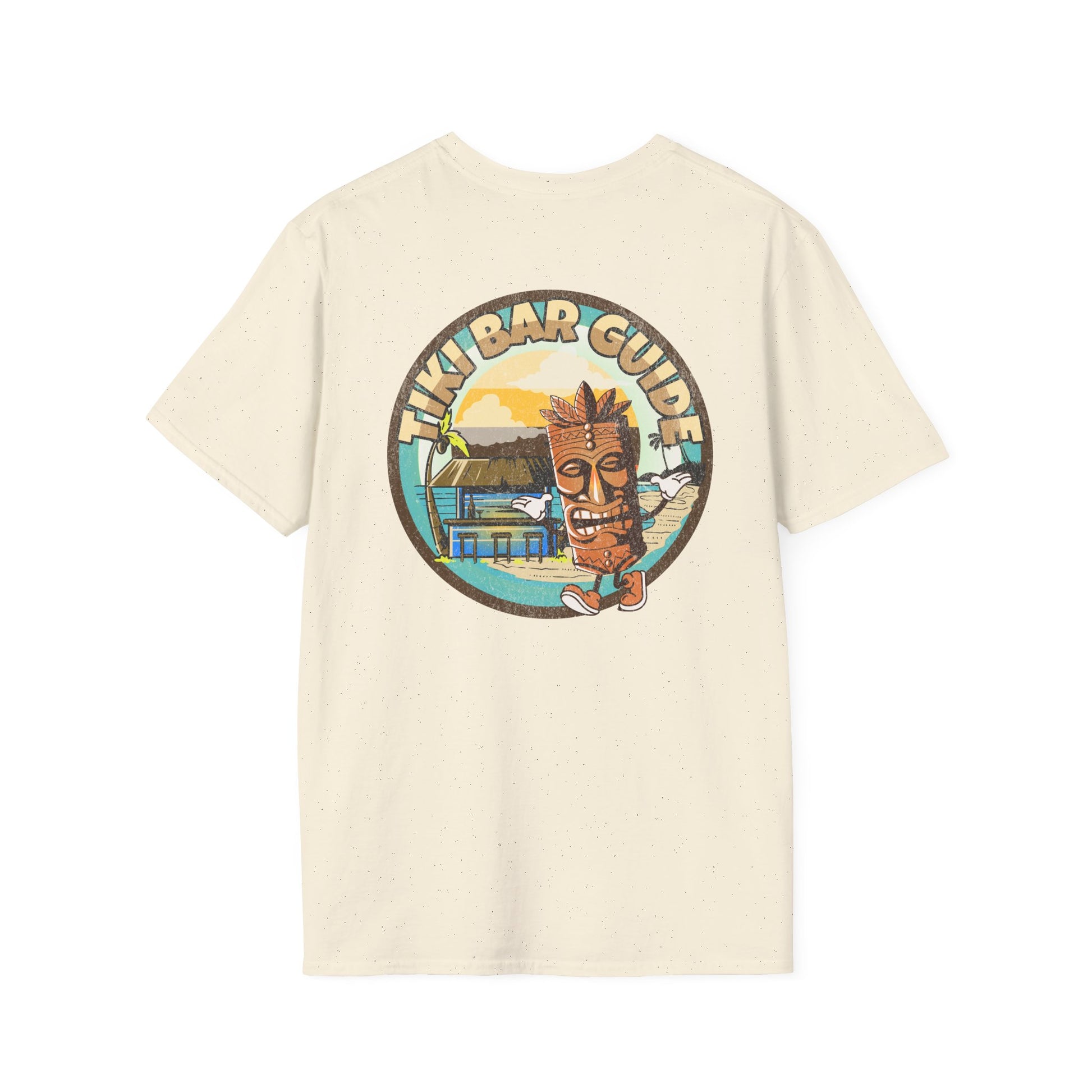 Tiki Bar Guide unisex softstyle T-Shirt at Caribbean Rays